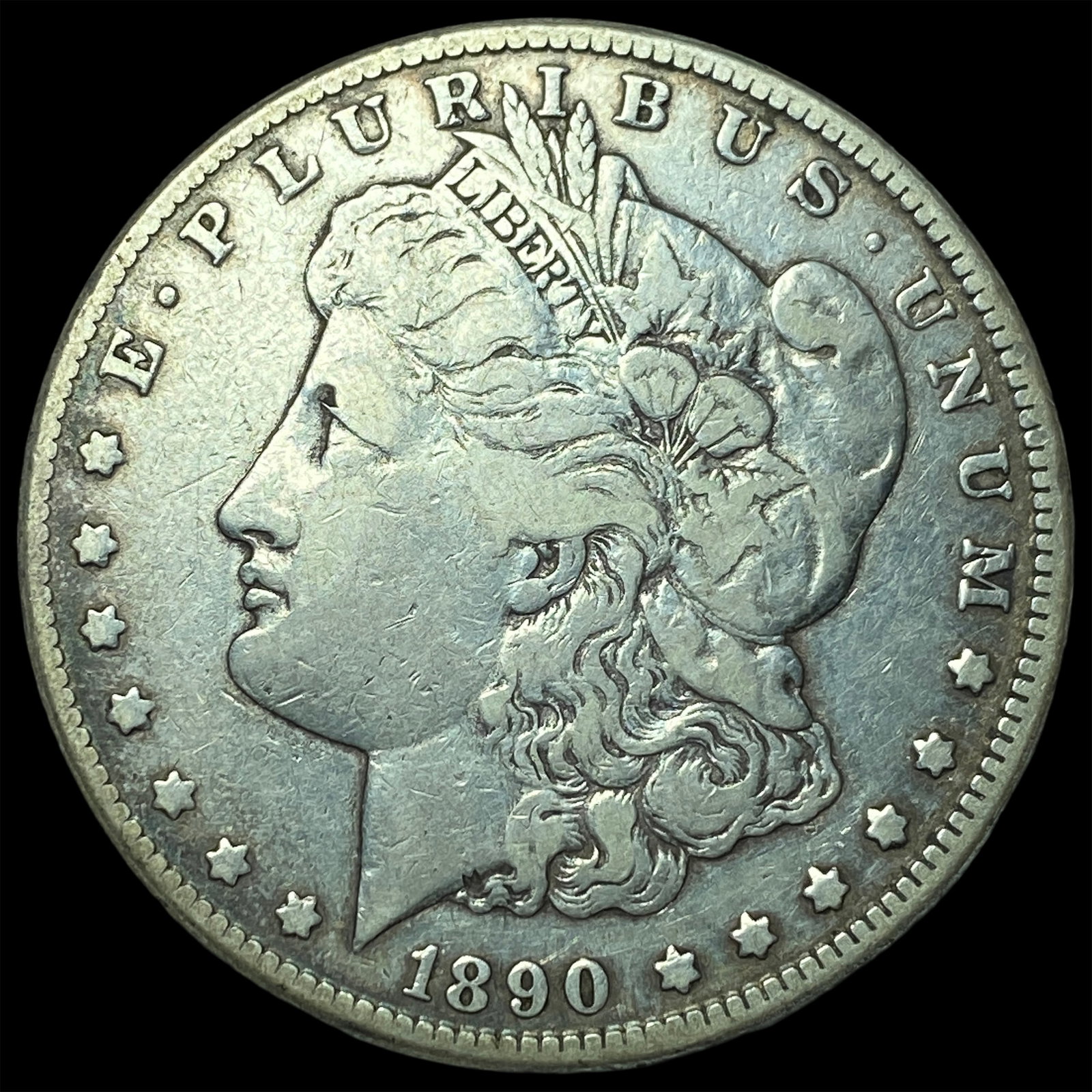 1890-CC Silver Morgan Dollar NEARLY UNCIRCULATED: 1890-CC Silver Morgan Dollar NEARLY UNCIRCULATED
