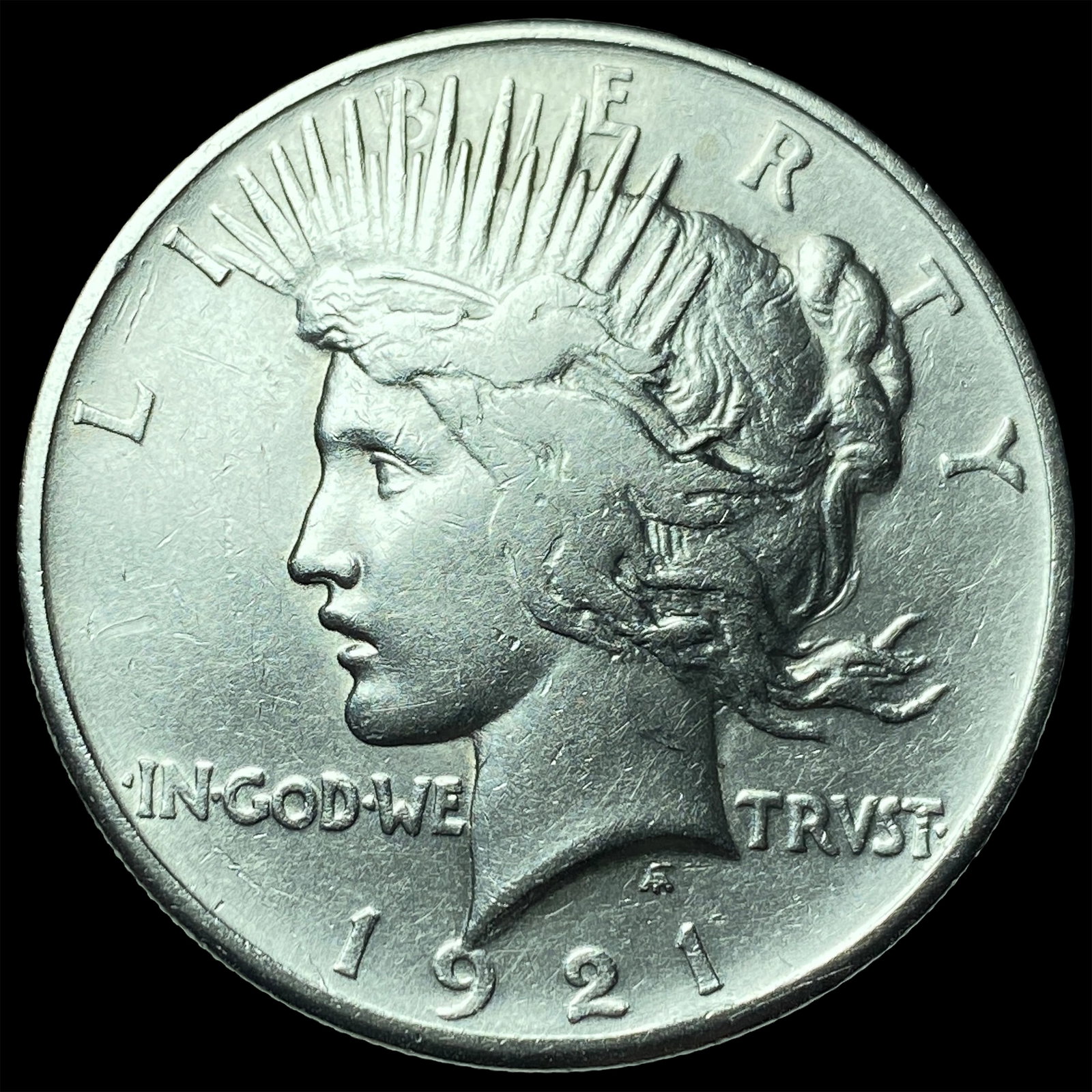 1921 Silver Peace Dollar CHOICE AU: 1921 Silver Peace Dollar CHOICE AU