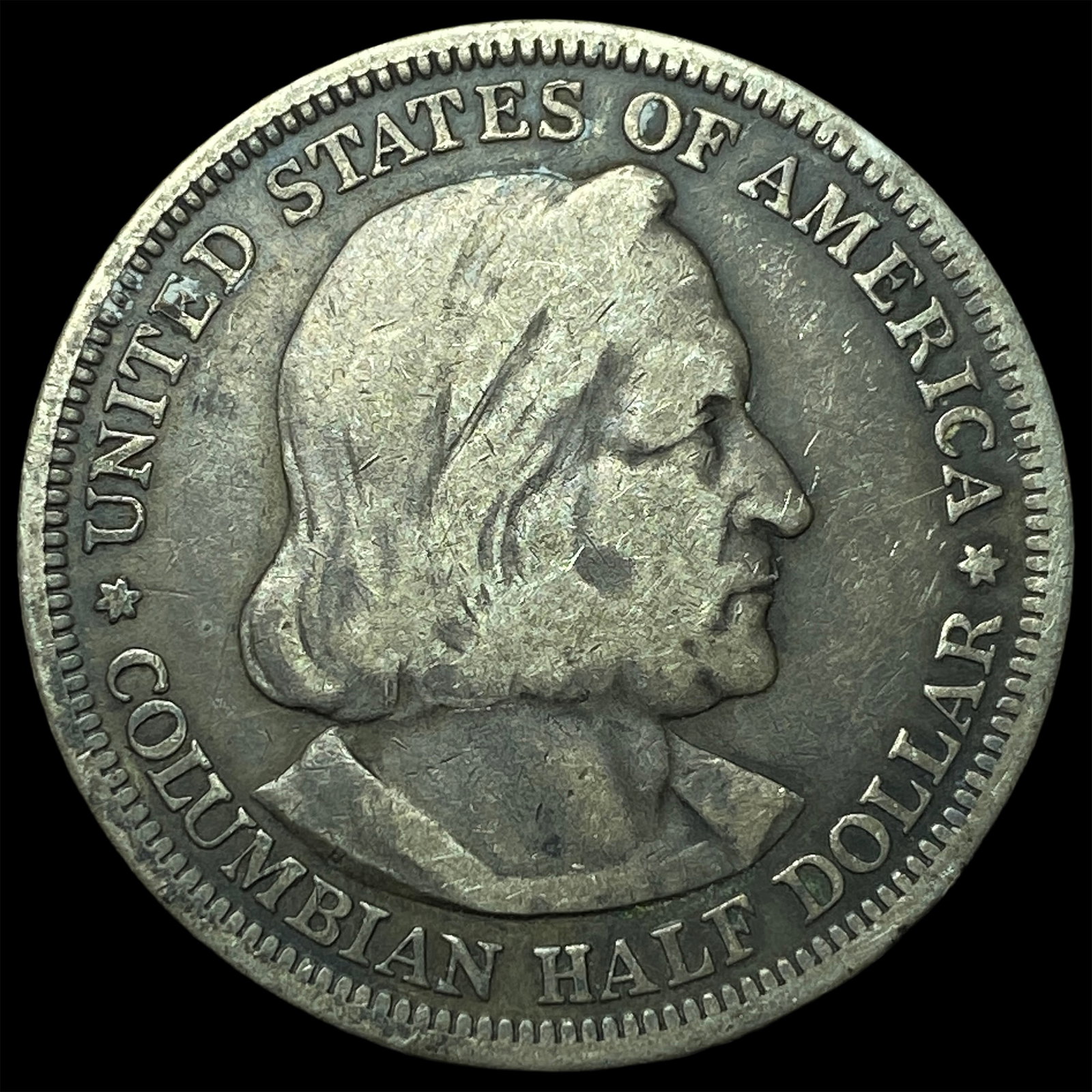 1893 Silver Columbian Half Dollar ABOUT UNCIRCULATED (1 of 2)