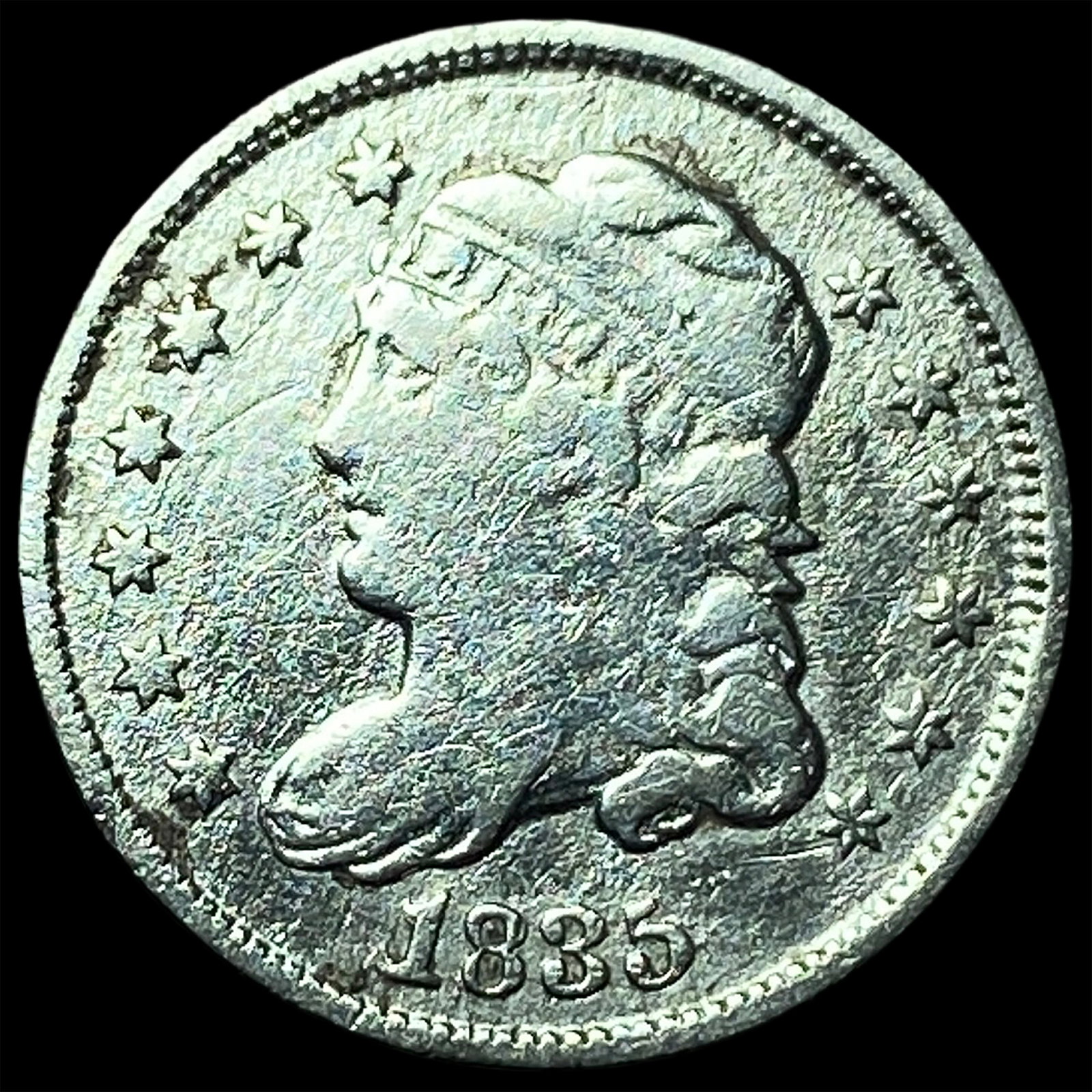 1835 Capped Bust Silver 5 Cents LIGHTLY CIRCULATED: 1835 Capped Bust Silver 5 Cents LIGHTLY CIRCULATED