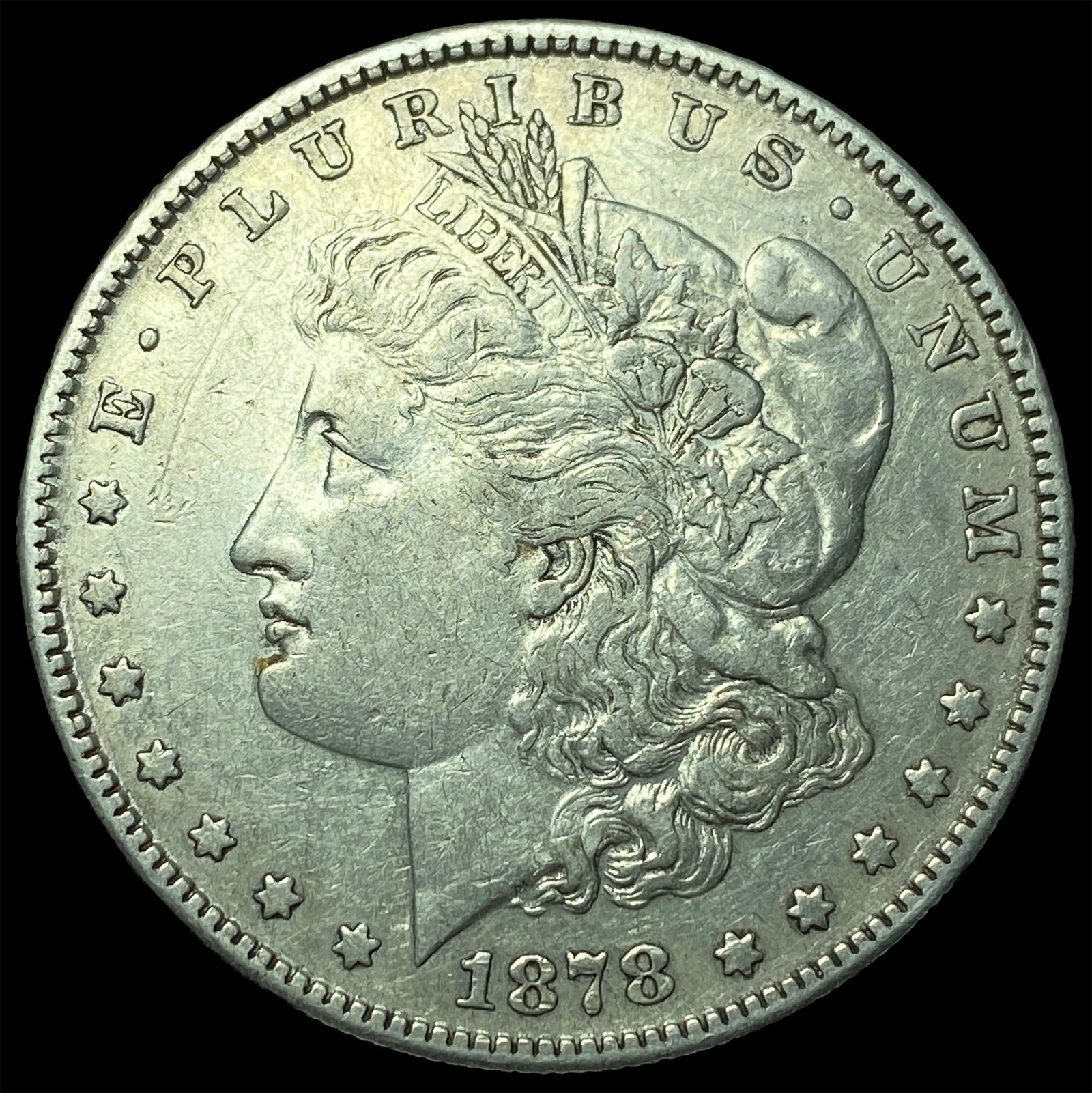 1878-S Silver Morgan Dollar CLOSELY UNCIRCULATED: 1878-S Silver Morgan Dollar CLOSELY UNCIRCULATED