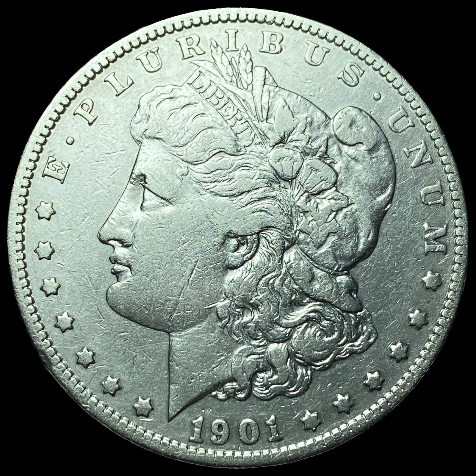 1901-S Silver Morgan Dollar NEARLY UNCIRCULATED: 1901-S Silver Morgan Dollar NEARLY UNCIRCULATED