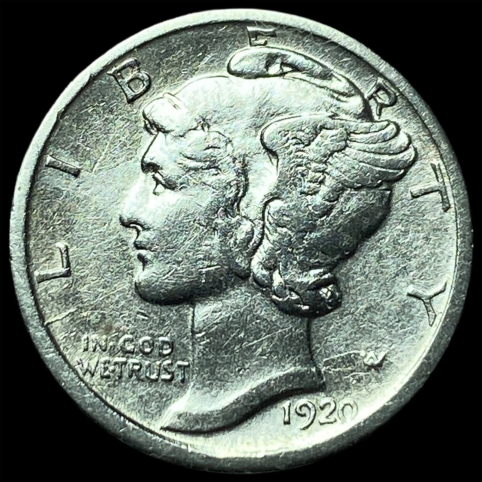 1920-S Silver Mercury Dime UNCIRCULATED (1 of 2)