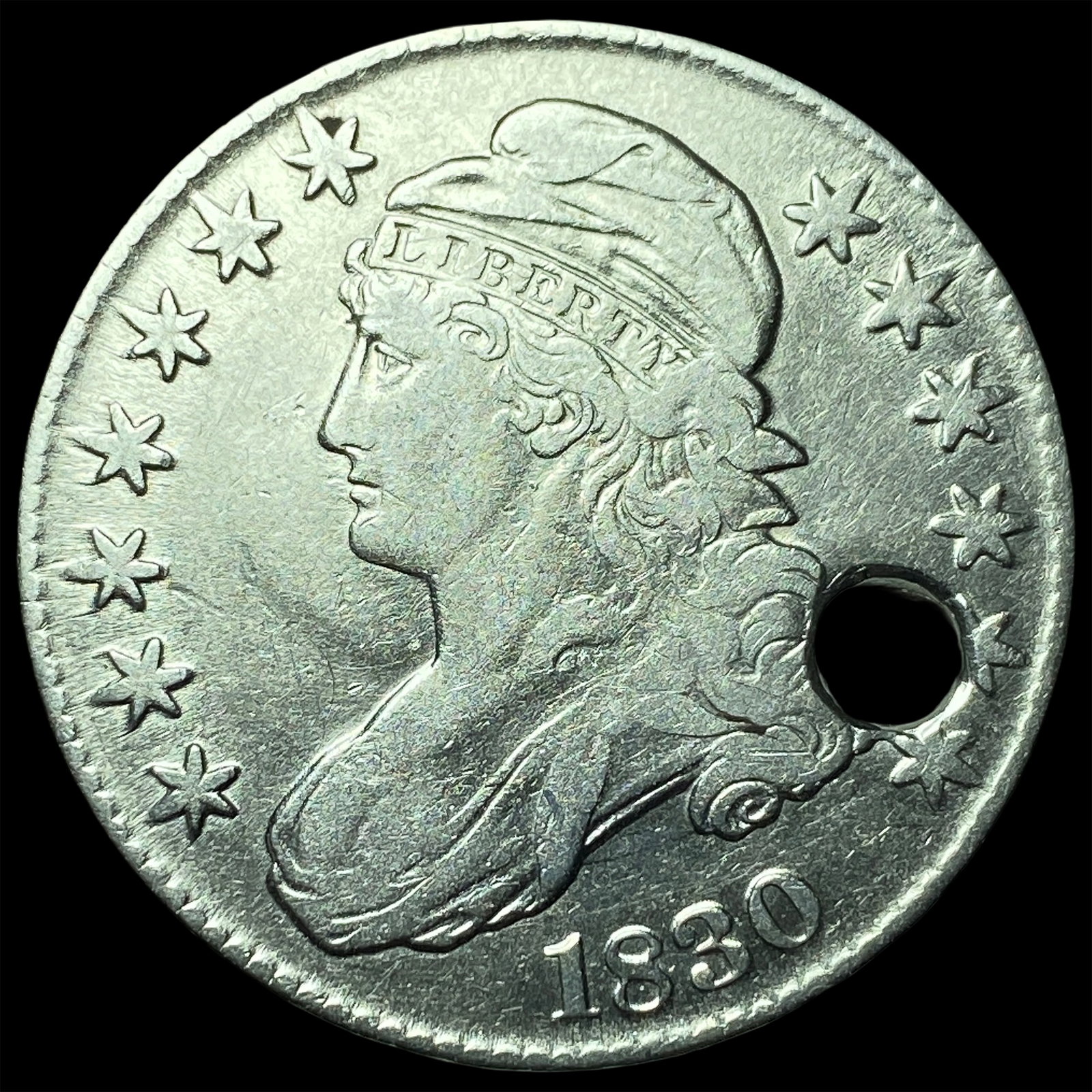 1830 Capped Bust Silver Half Dollar HIGH GRADE: 1830 Capped Bust Silver Half Dollar HIGH GRADE
