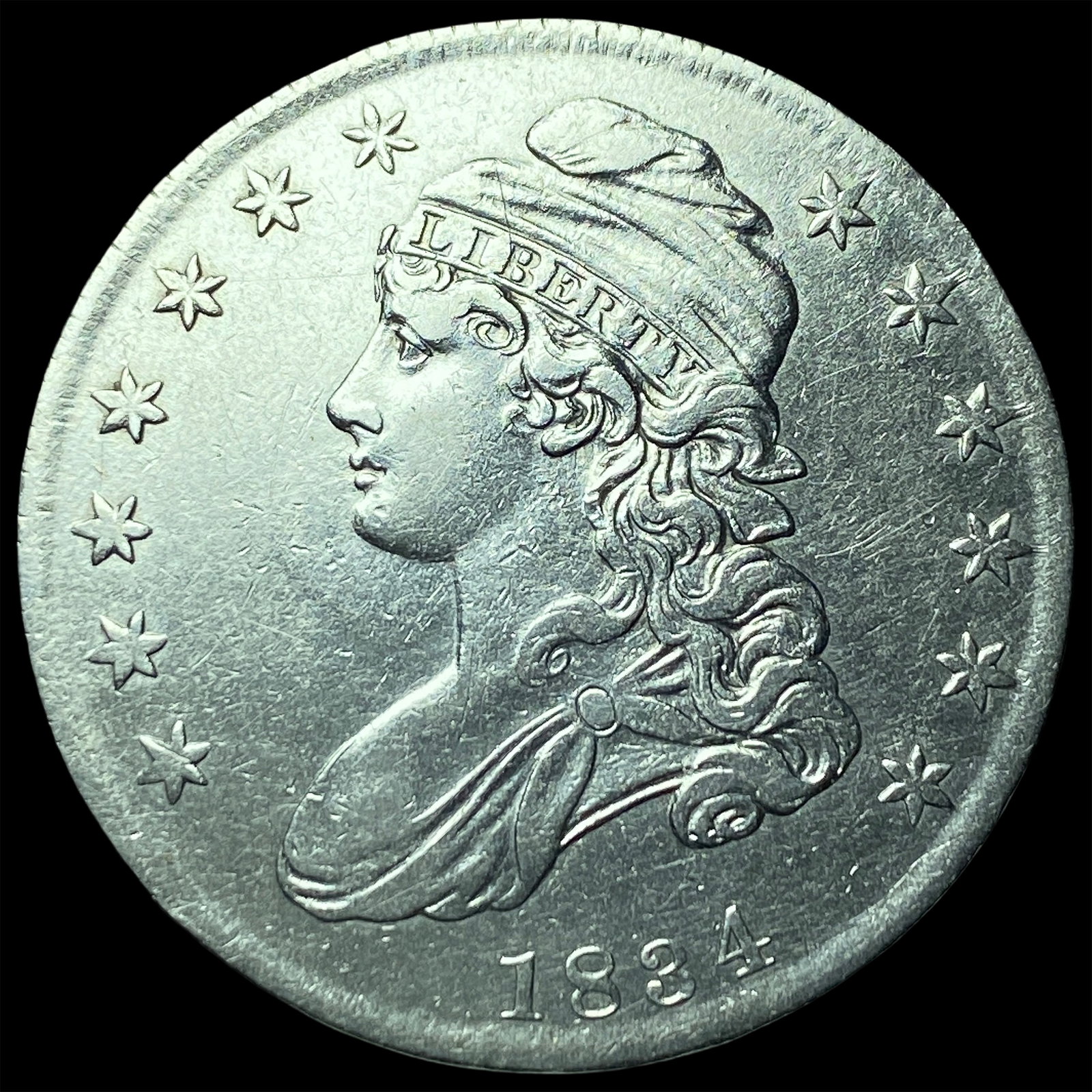 1834 Capped Bust Half Dollar UNCIRCULATED (1 of 2)