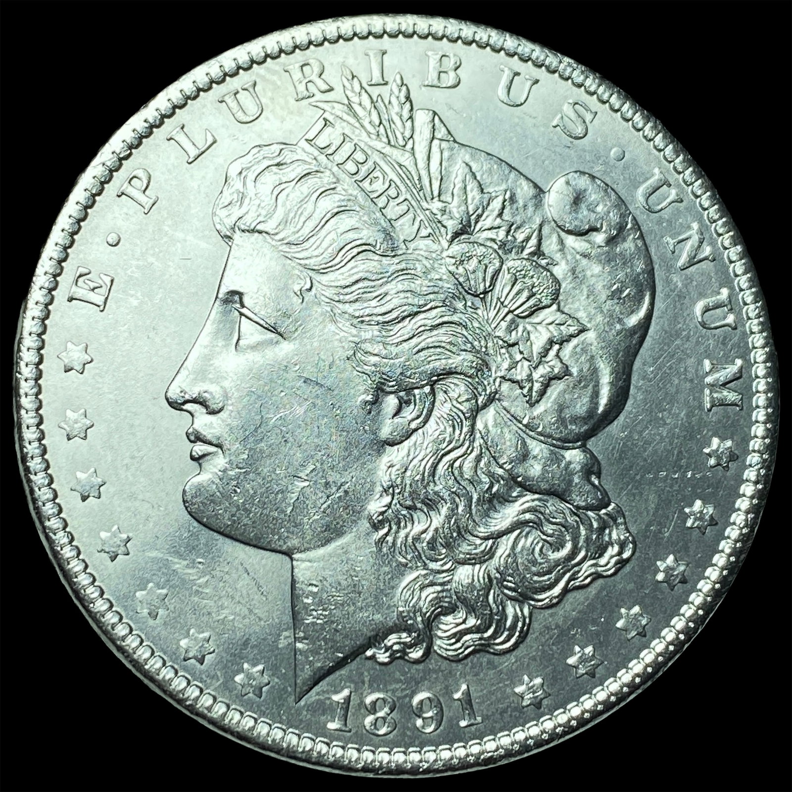 1891 Silver Morgan Dollar UNCIRCULATED: 1891 Silver Morgan Dollar UNCIRCULATED
