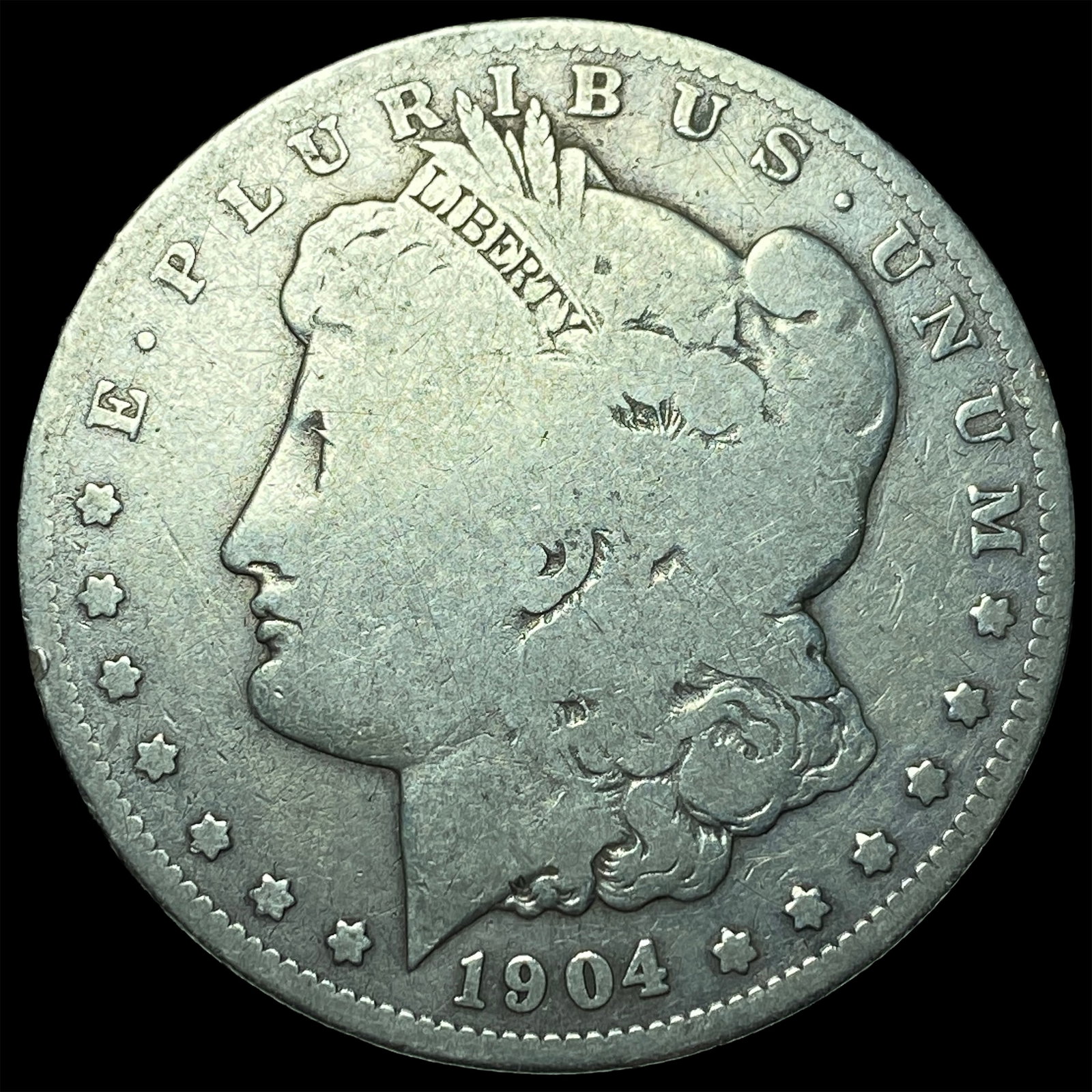 1904-S Silver Morgan Dollar LIGHTLY CIRCULATED: 1904-S Silver Morgan Dollar LIGHTLY CIRCULATED
