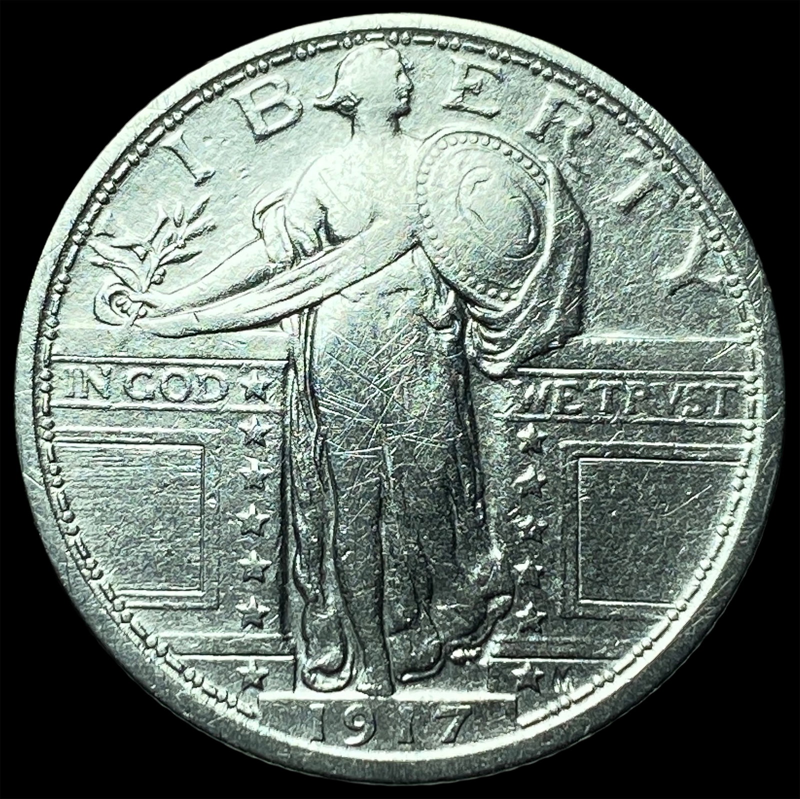 1917 Standing Liberty Quarter CHOICE AU: 1917 Standing Liberty Quarter CHOICE AU