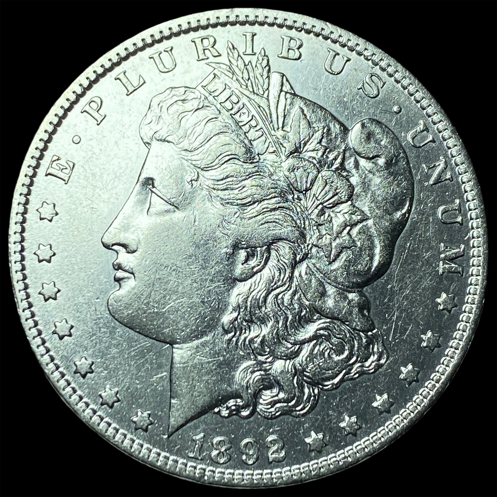 1892-S Silver Morgan Dollar CHOICE AU: 1892-S Silver Morgan Dollar CHOICE AU