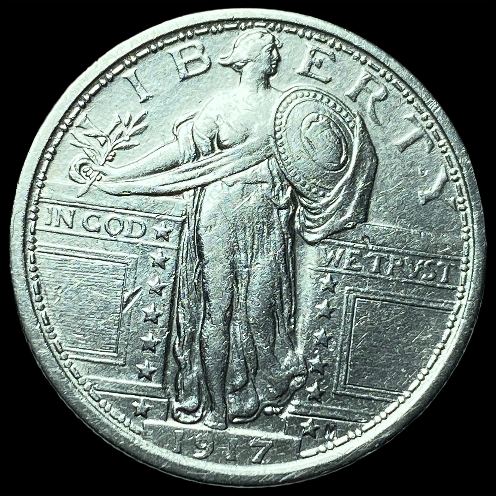 1917 Type 1 Standing Liberty Quarter UNCIRCULATED: 1917 Type 1 Standing Liberty Quarter UNCIRCULATED