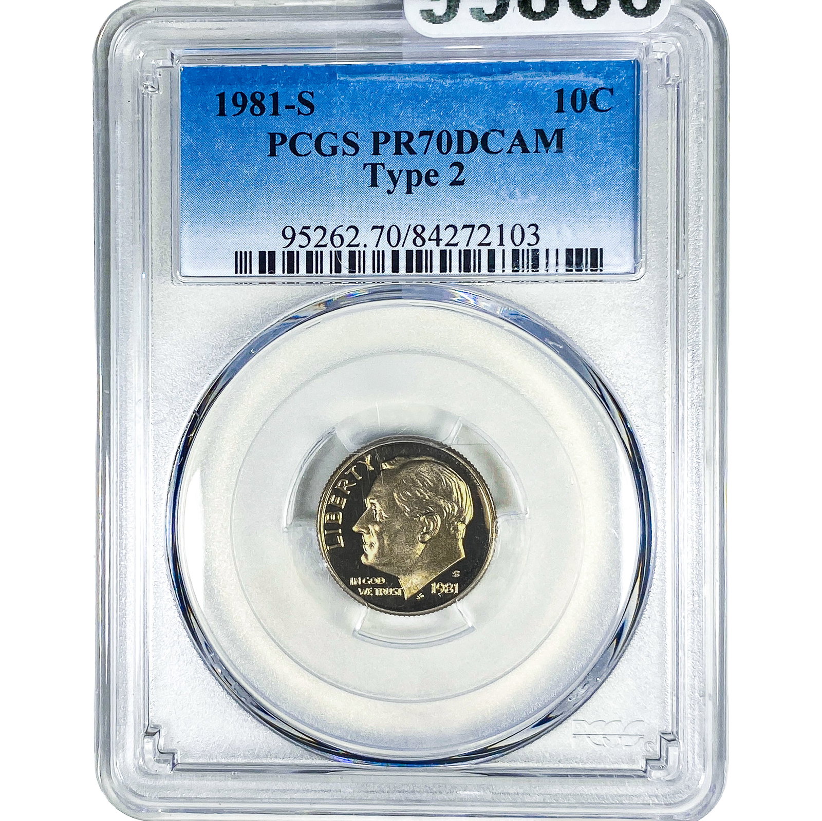 1981-S Roosevelt Dime PCGS PR70 DCAM Type 2: 1981-S Roosevelt Dime PCGS PR70 DCAM Type 2