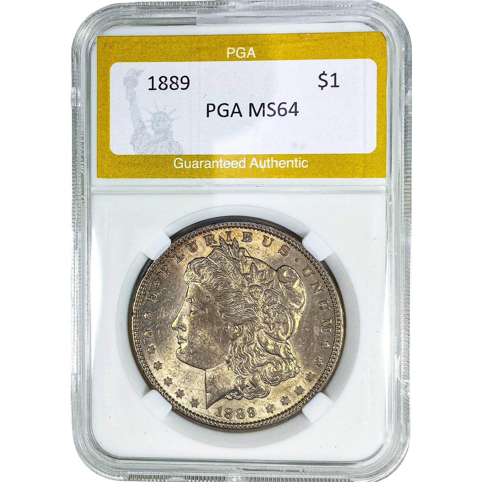1889 Morgan Silver Dollar PGA MS64: 1889 Morgan Silver Dollar PGA MS64