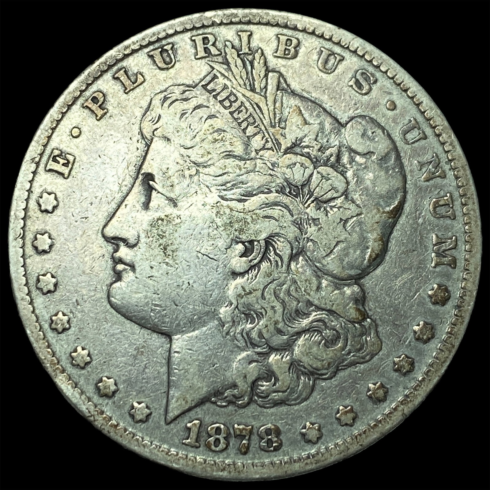 1878-S Silver Morgan Dollar NEARLY UNCIRCULATED: 1878-S Silver Morgan Dollar NEARLY UNCIRCULATED