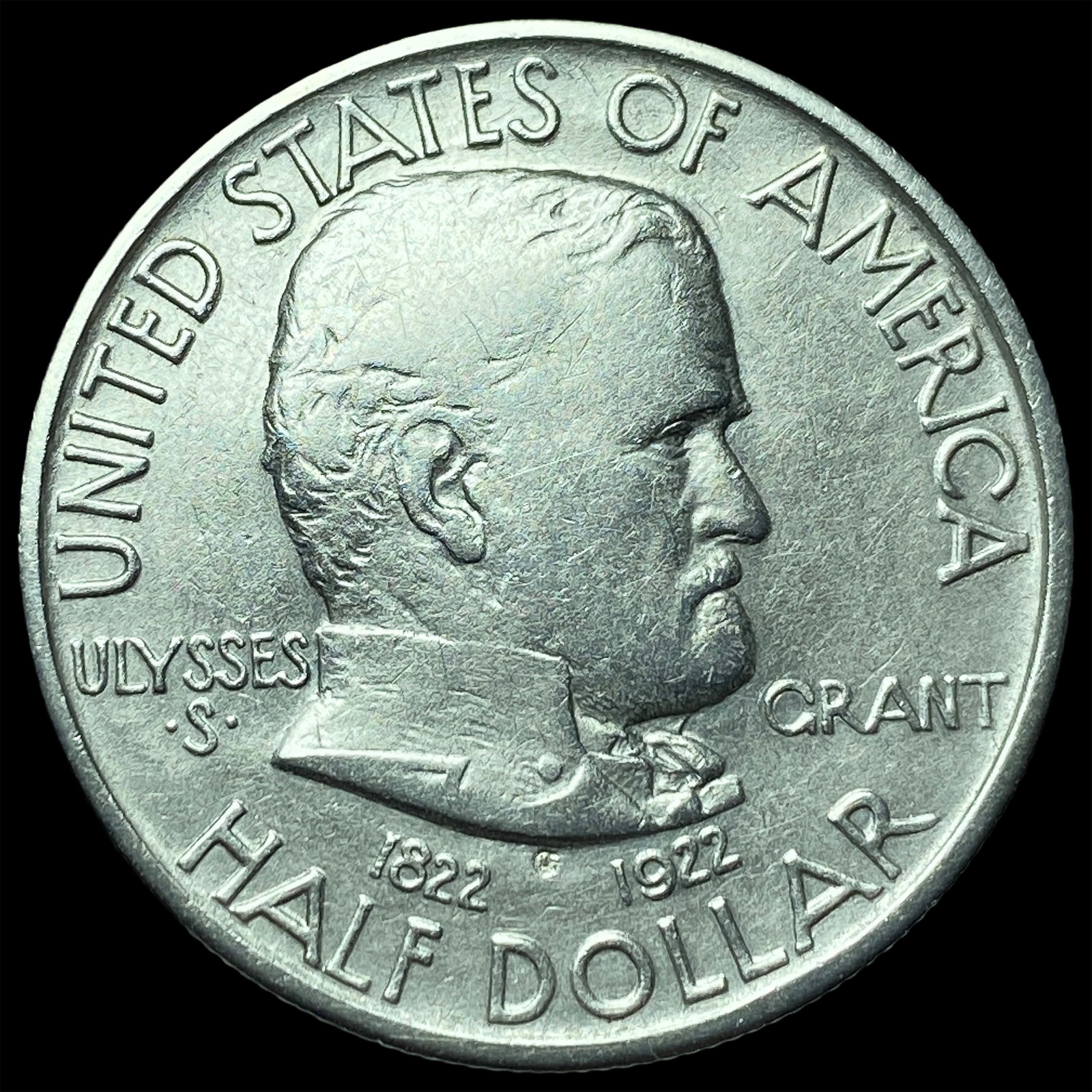 1922-S Silver Grant Memorial Half Dollar UNCIRCULATED: 1922-S Silver Grant Memorial Half Dollar UNCIRCULATED