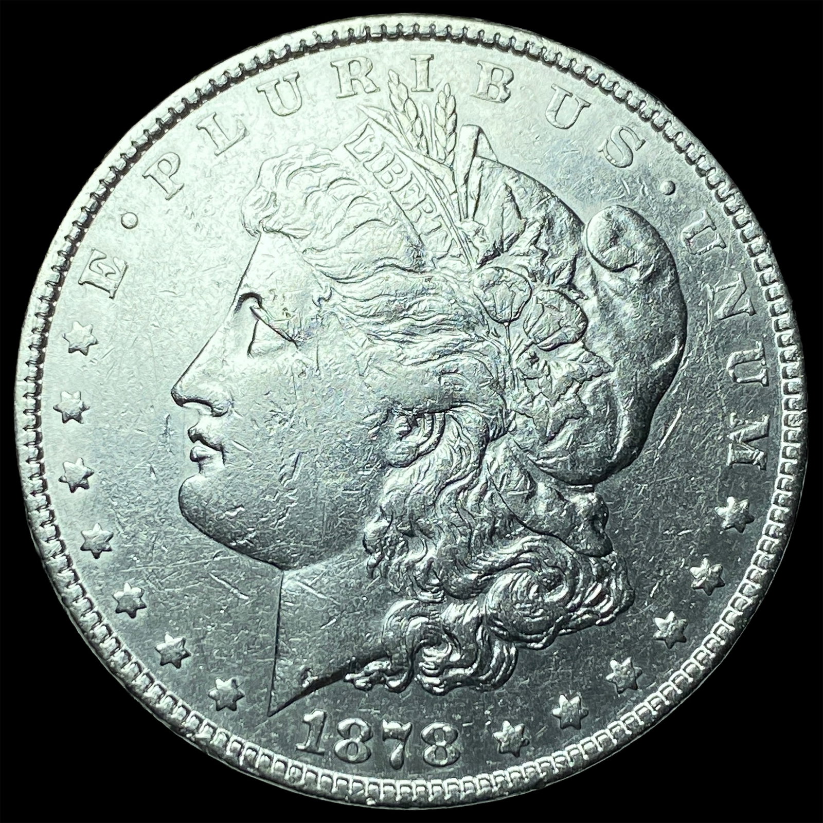 1878 Silver Morgan Dollar CHOICE AU: 1878 Silver Morgan Dollar CHOICE AU