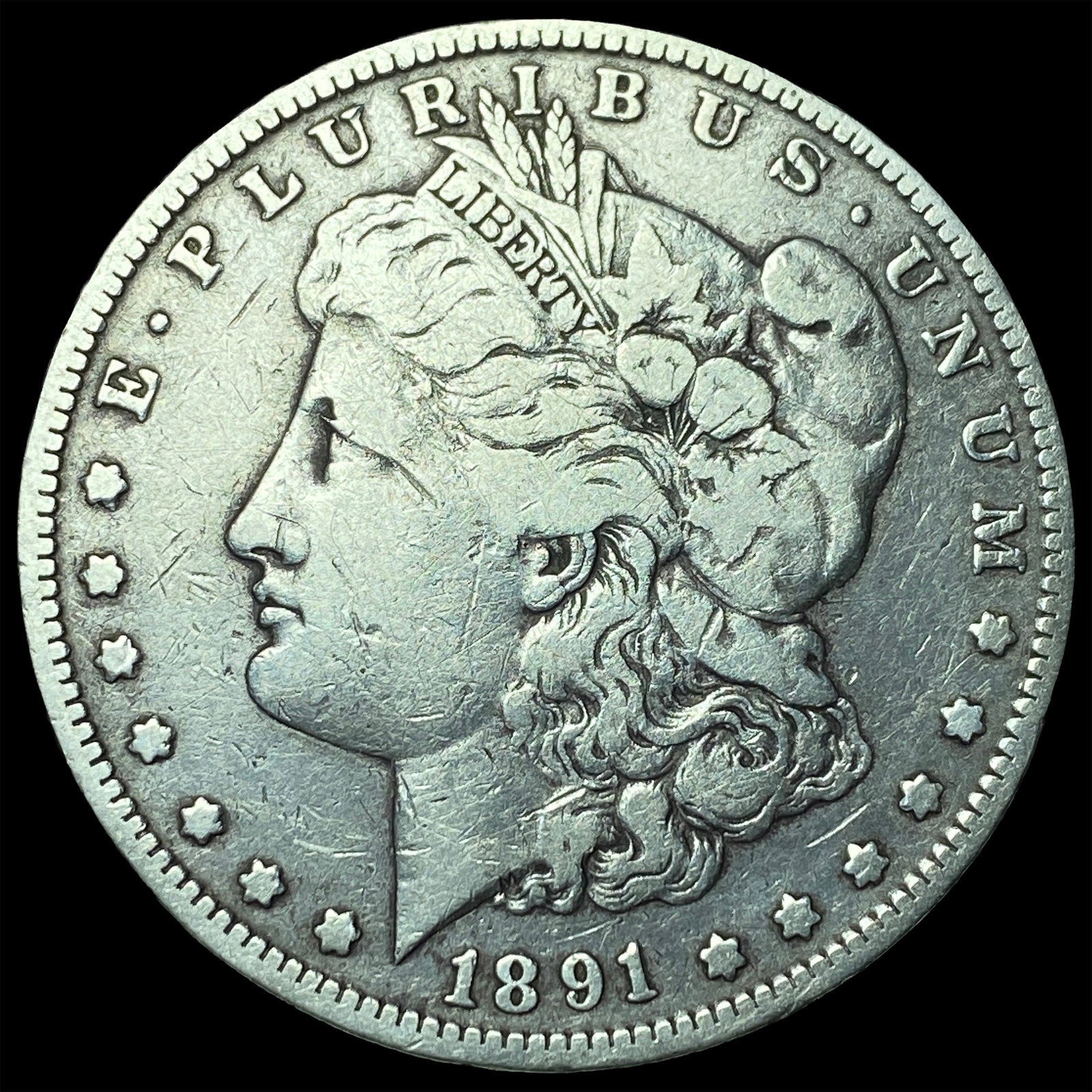 1891-O Silver Morgan Dollar NEARLY UNCIRCULATED: 1891-O Silver Morgan Dollar NEARLY UNCIRCULATED