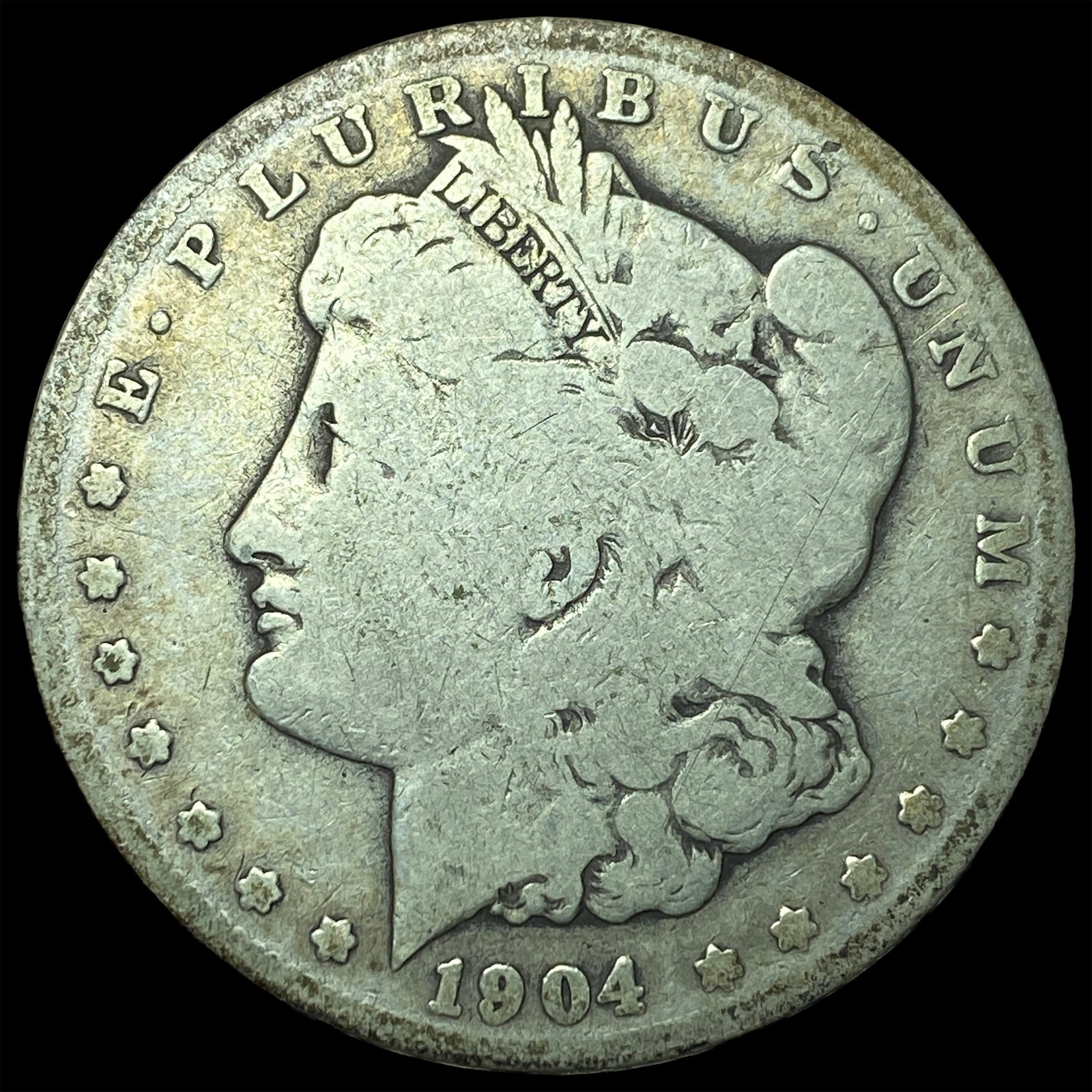 1904-S Silver Morgan Dollar LIGHTLY CIRCULATED: 1904-S Silver Morgan Dollar LIGHTLY CIRCULATED