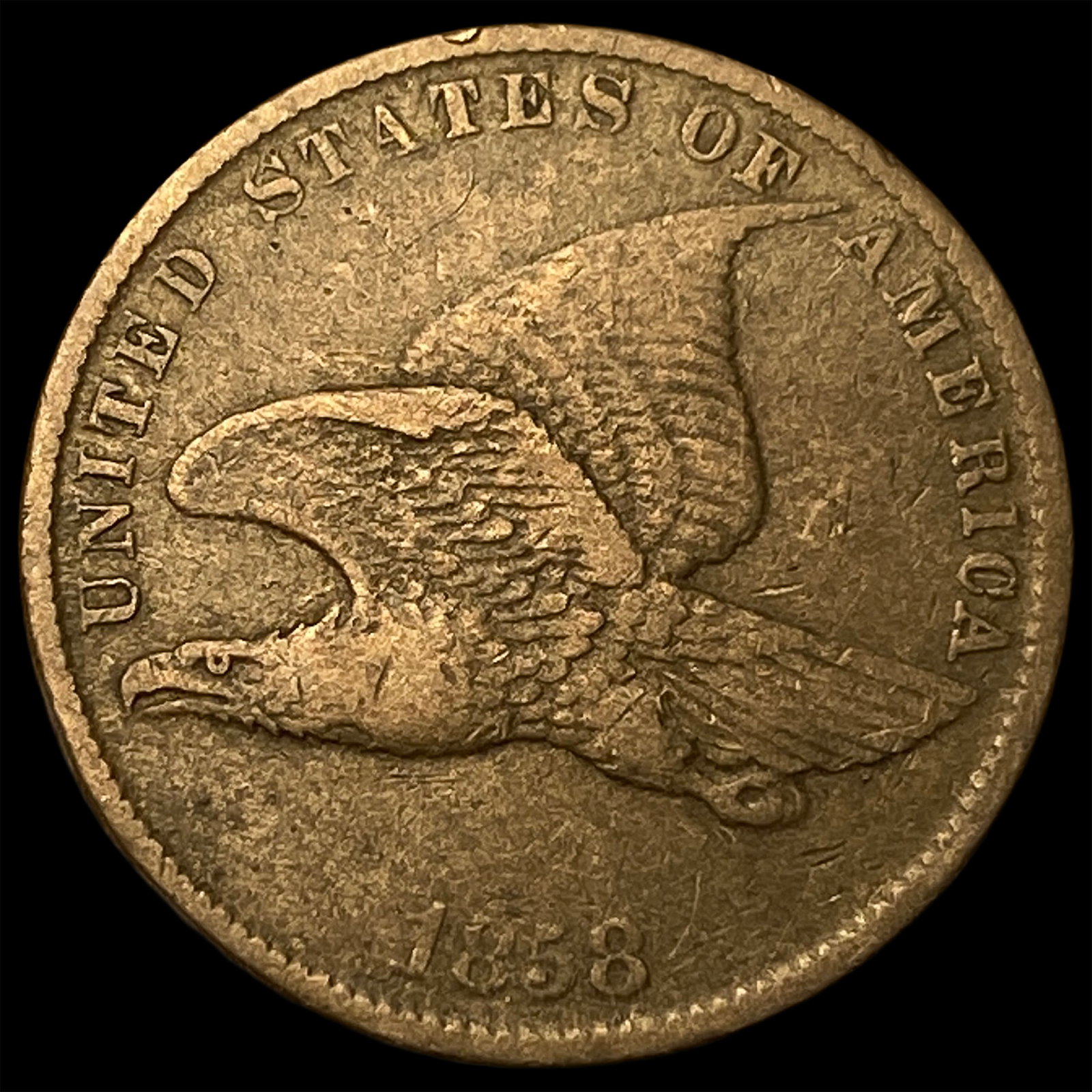 1858 Flying Eagle Cent UNCIRCULATED: 1858 Flying Eagle Cent UNCIRCULATED