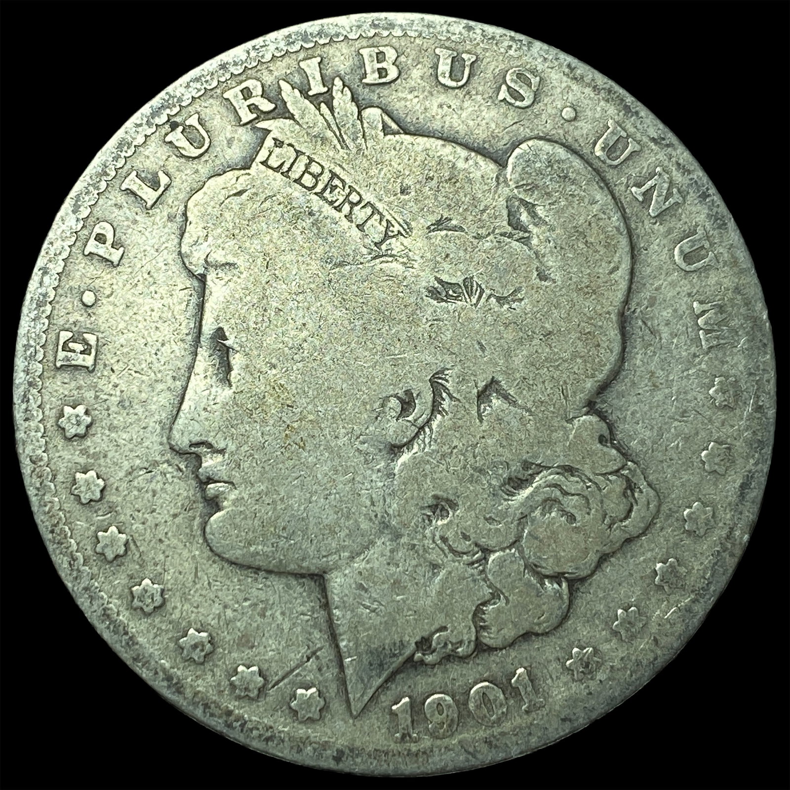 1901-S Morgan Silver Dollar LIGHTLY CIRCULATED: 1901-S Morgan Silver Dollar LIGHTLY CIRCULATED