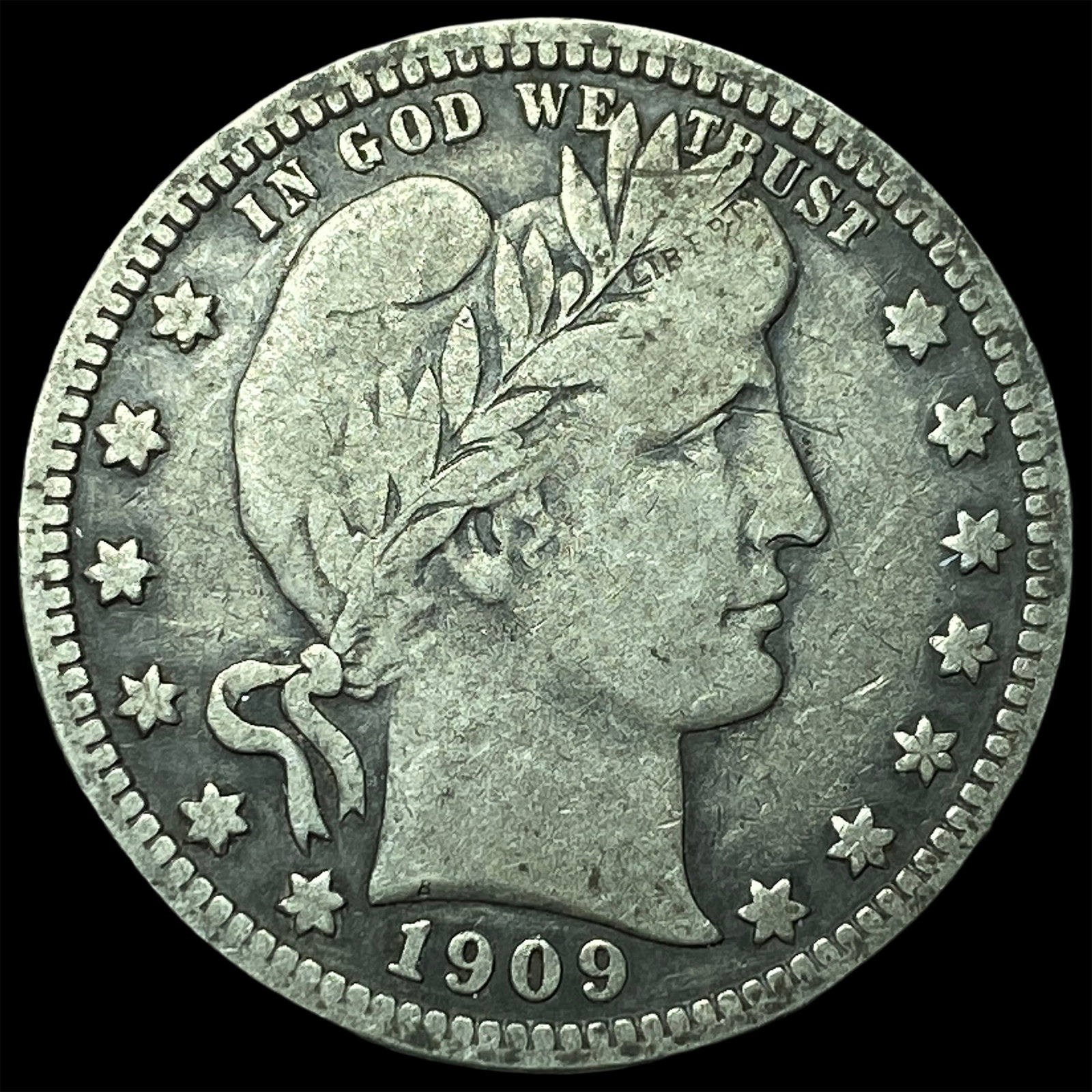 1909 Barber Quarter LIGHTLY CIRCULATED (1 of 2)