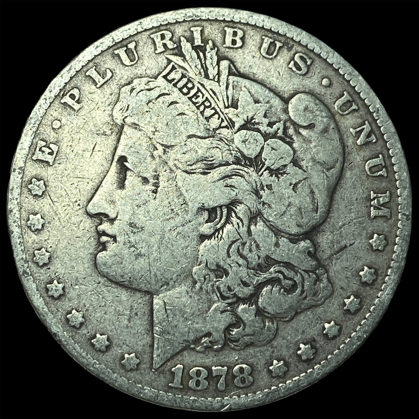 1878 Silver Morgan Dollar LIGHTLY CIRCULATED: 1878 Silver Morgan Dollar LIGHTLY CIRCULATED