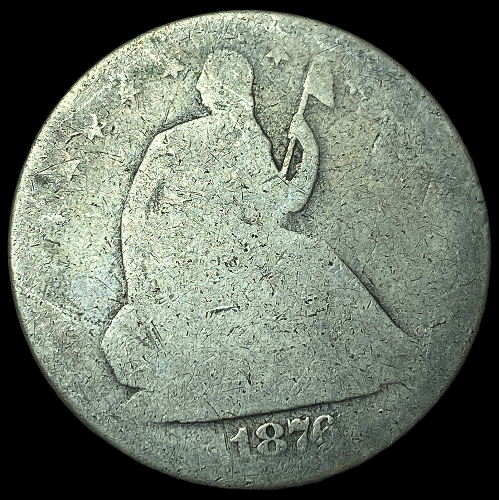1876 Seated Liberty Half Dollar NICELY CIRCULATED: 1876 Seated Liberty Half Dollar NICELY CIRCULATED