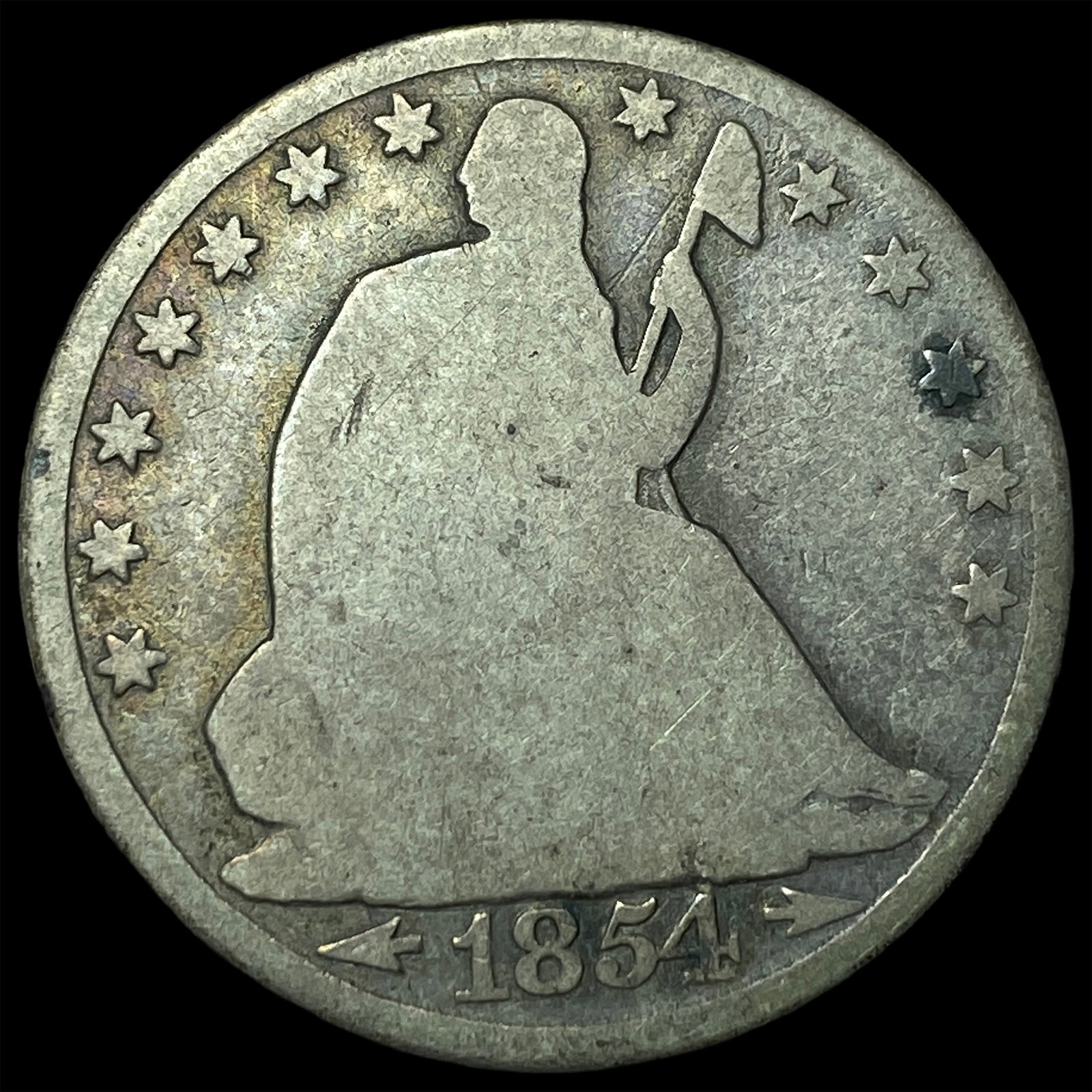1854-O Silver Half Dollar NICELY CIRCULATED (1 of 2)