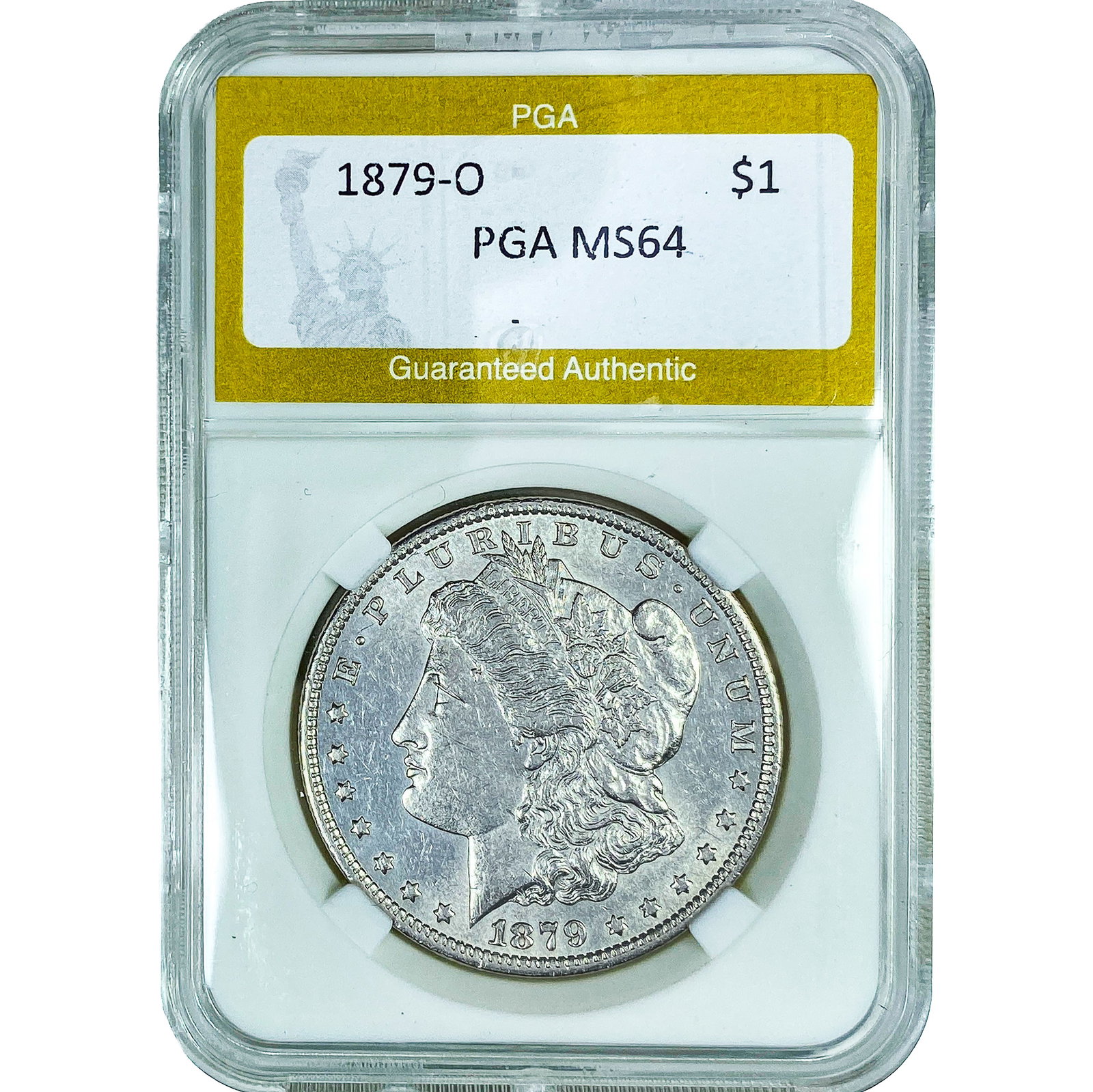 1879-O Morgan Silver Dollar PGA MS64: 1879-O Morgan Silver Dollar PGA MS64
