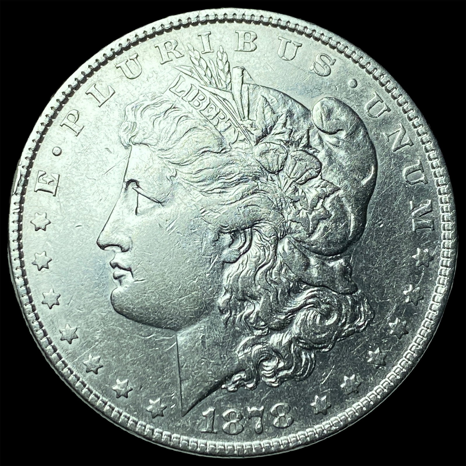 1878-S Silver Morgan Dollar CLOSELY UNCIRCULATED: 1878-S Silver Morgan Dollar CLOSELY UNCIRCULATED