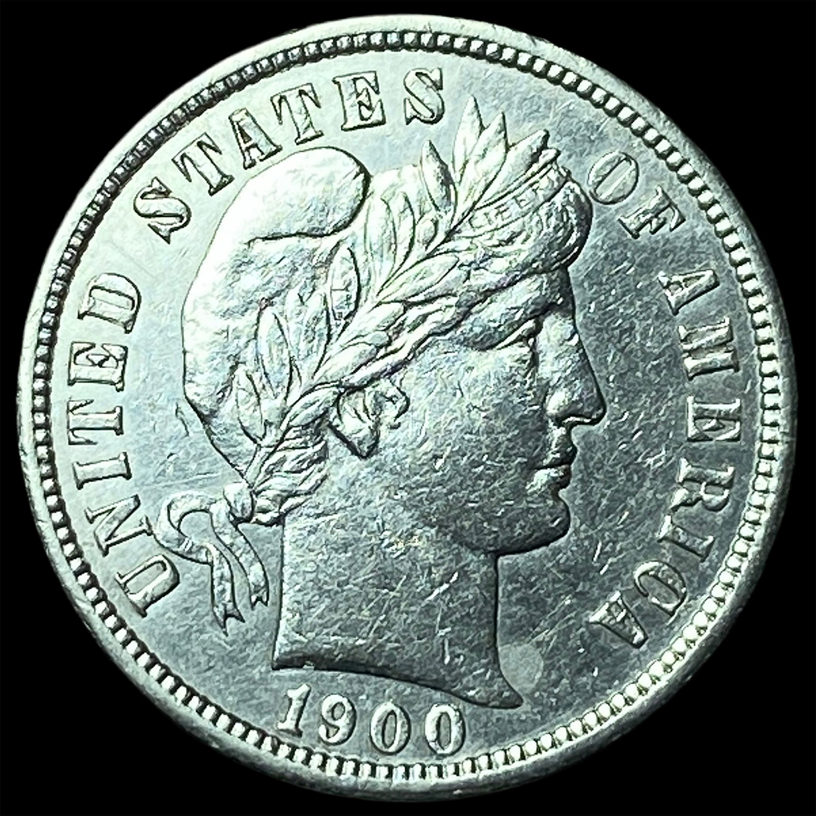 1900-S Silver Barber Dime UNCIRCULATED (1 of 2)
