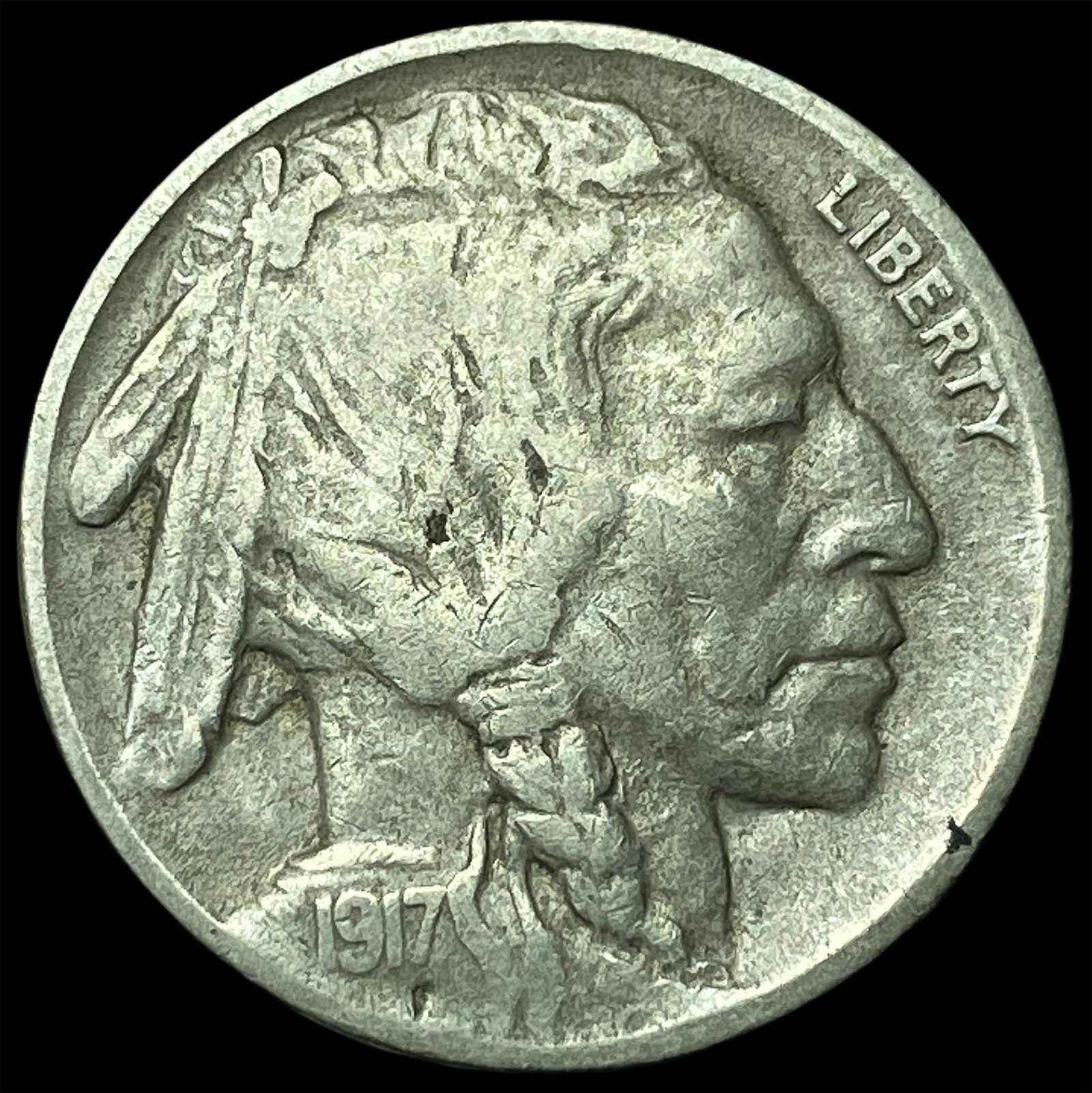1917-D Buffalo Nickel CLOSELY UNCIRCULATED (1 of 2)
