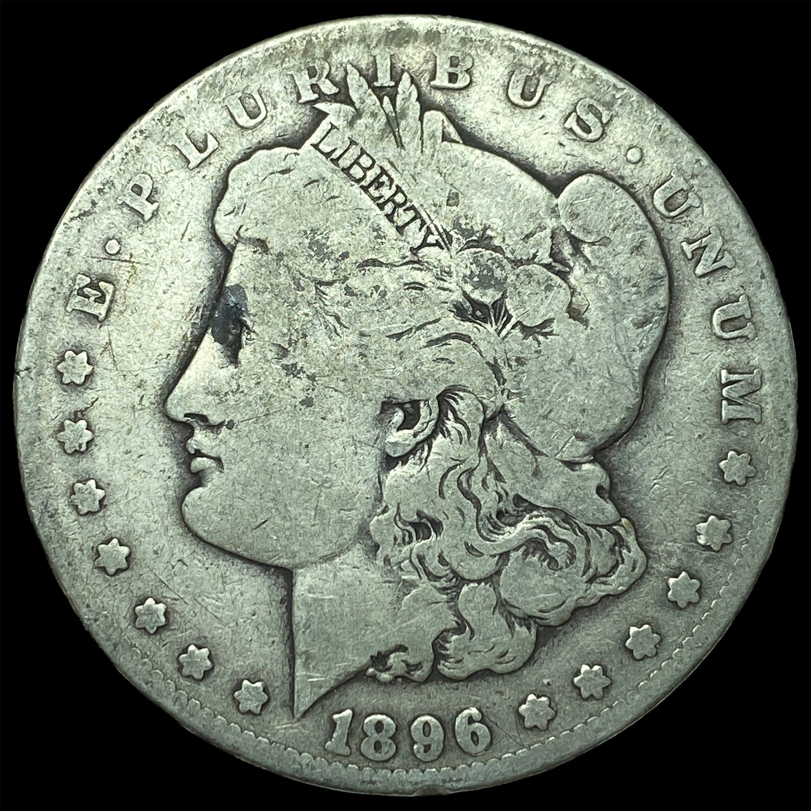 1896 Morgan Silver Dollar LIGHTLY CIRCULATED: 1896 Morgan Silver Dollar LIGHTLY CIRCULATED