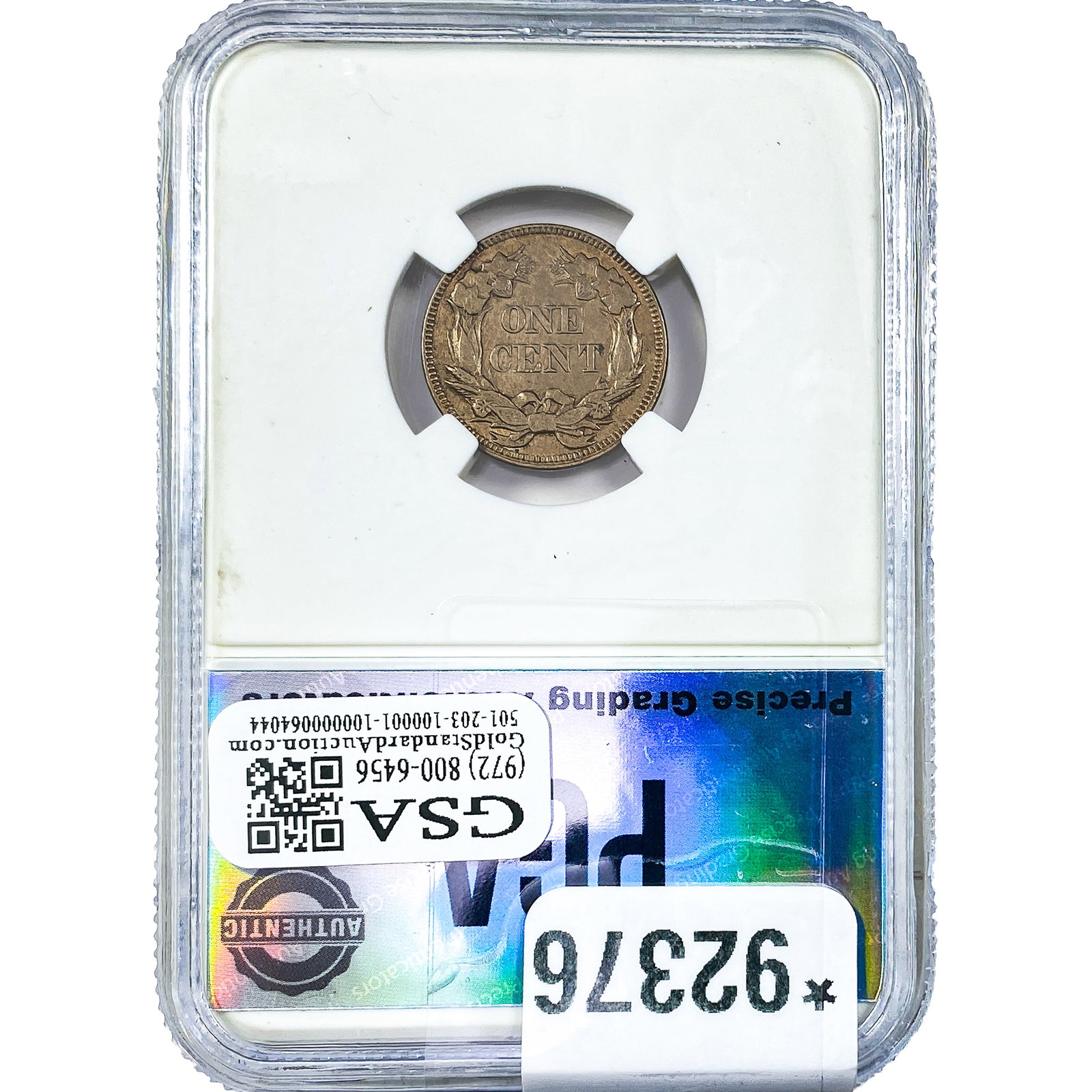 1857 Flying Eagle Cent PGA MS60 - 2