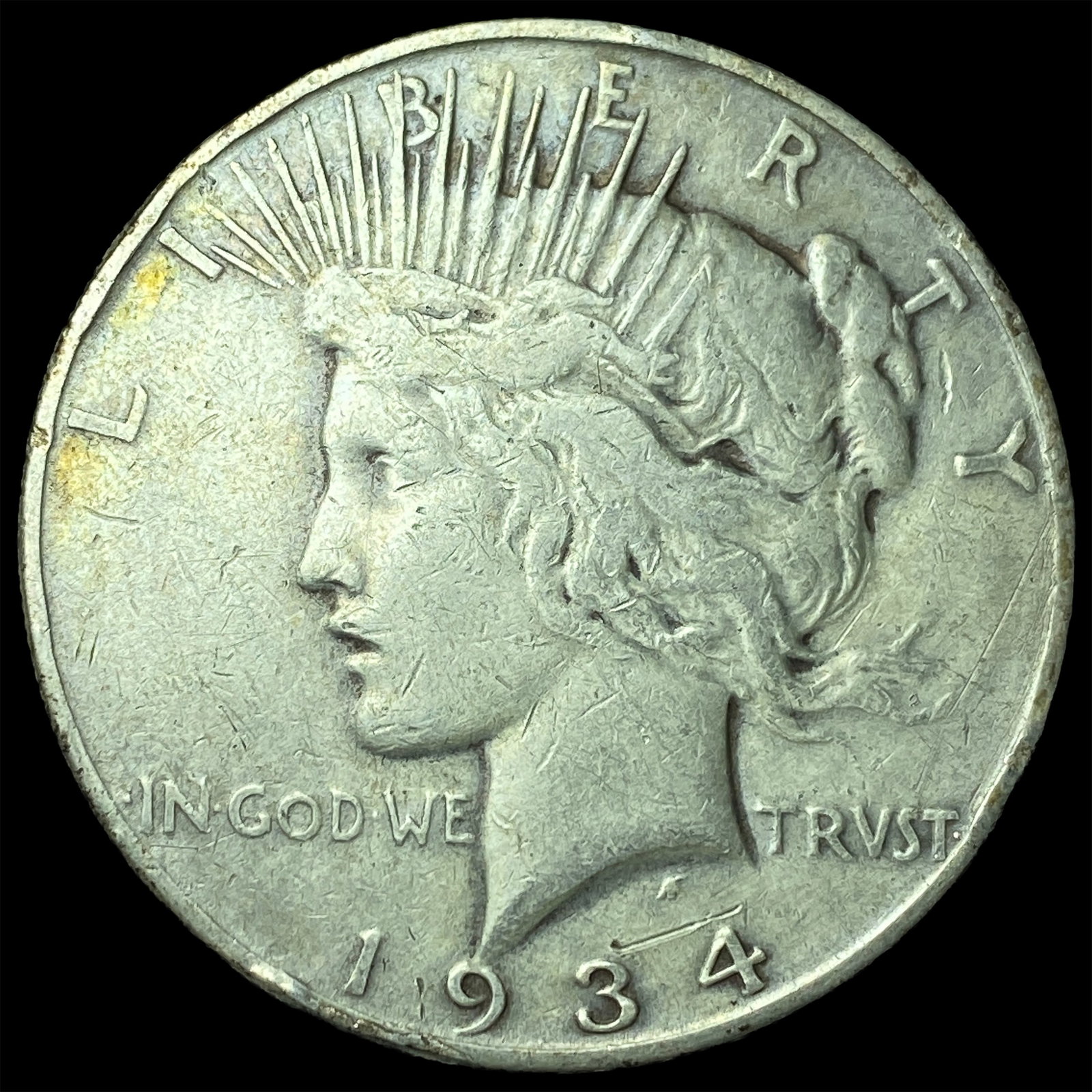 1934-D Silver Peace Dollar LIGHTLY CIRCULATED: 1934-D Silver Peace Dollar LIGHTLY CIRCULATED