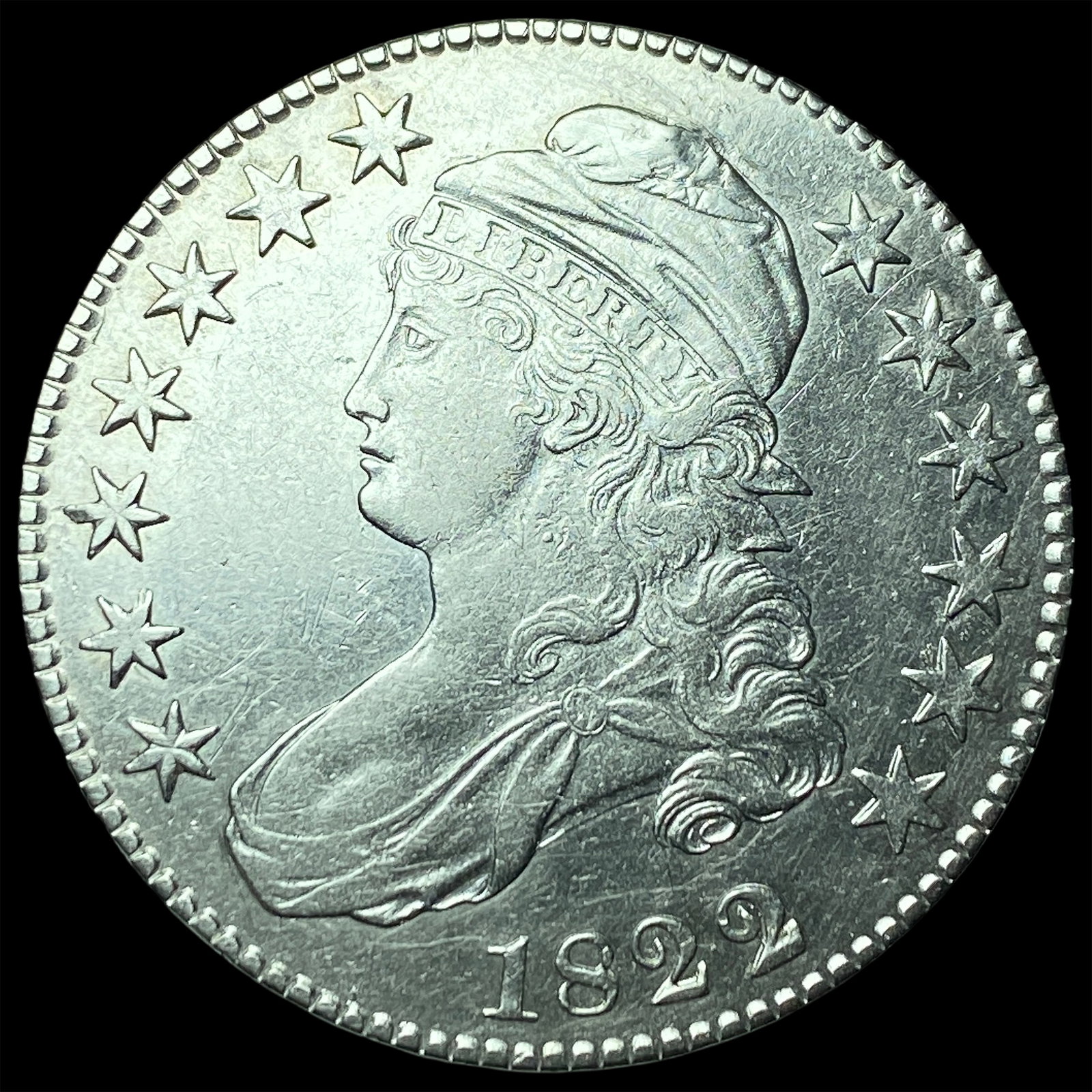 1822 Capped Bust Half Dollar HIGH GRADE (1 of 2)