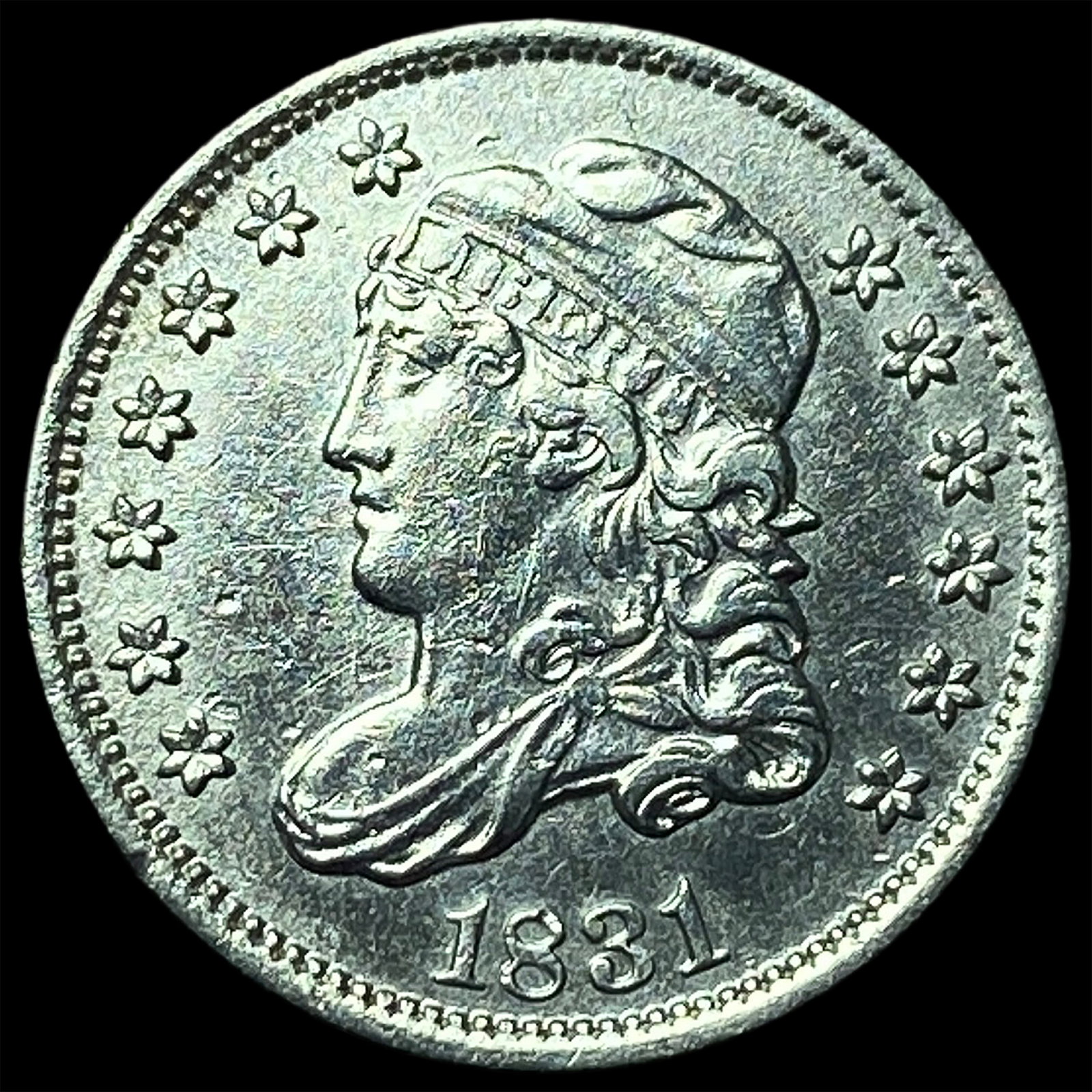1831 Capped Bust Silver Half Dime UNCIRCULATED: 1831 Capped Bust Silver Half Dime UNCIRCULATED