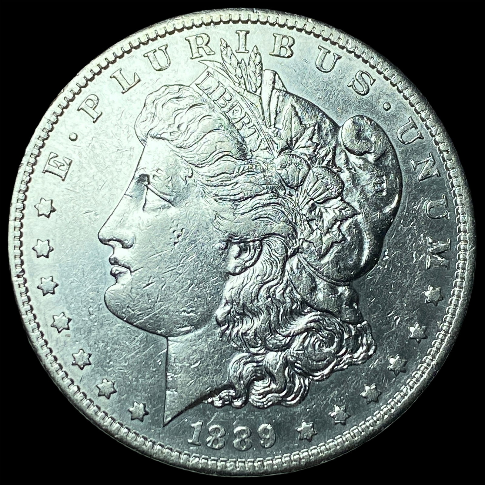 1889-S Silver Morgan Dollar CHOICE AU: 1889-S Silver Morgan Dollar CHOICE AU