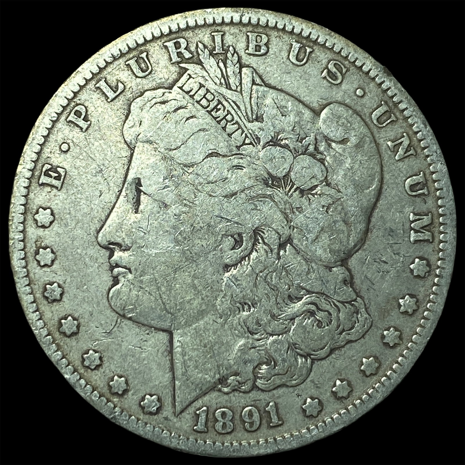1891-O Silver Morgan Dollar LIGHTLY CIRCULATED: 1891-O Silver Morgan Dollar LIGHTLY CIRCULATED