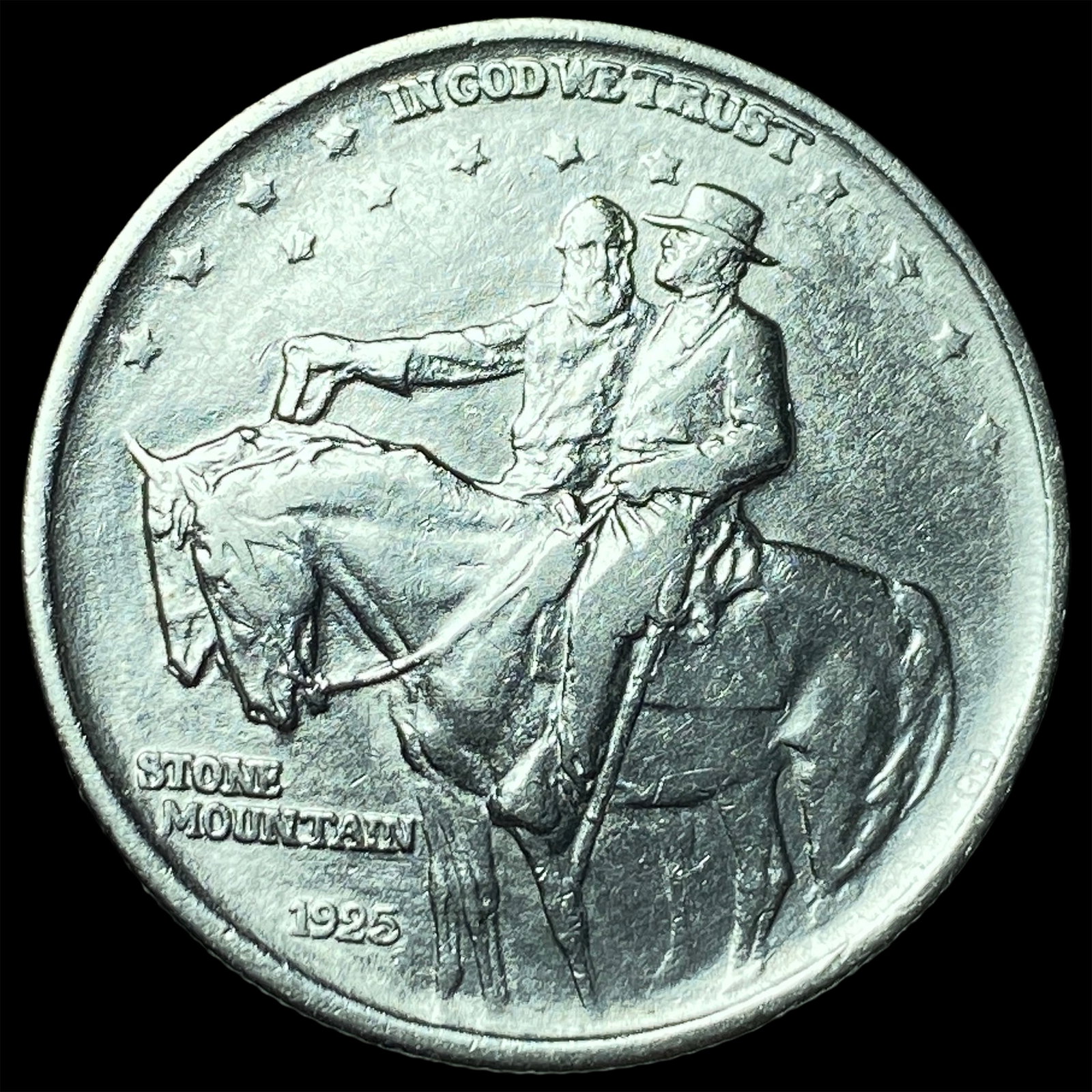 1925 Stone Mountain Silver Half Dollar CLOSELY UNCIRCULATED: 1925 Stone Mountain Silver Half Dollar CLOSELY UNCIRCULATED
