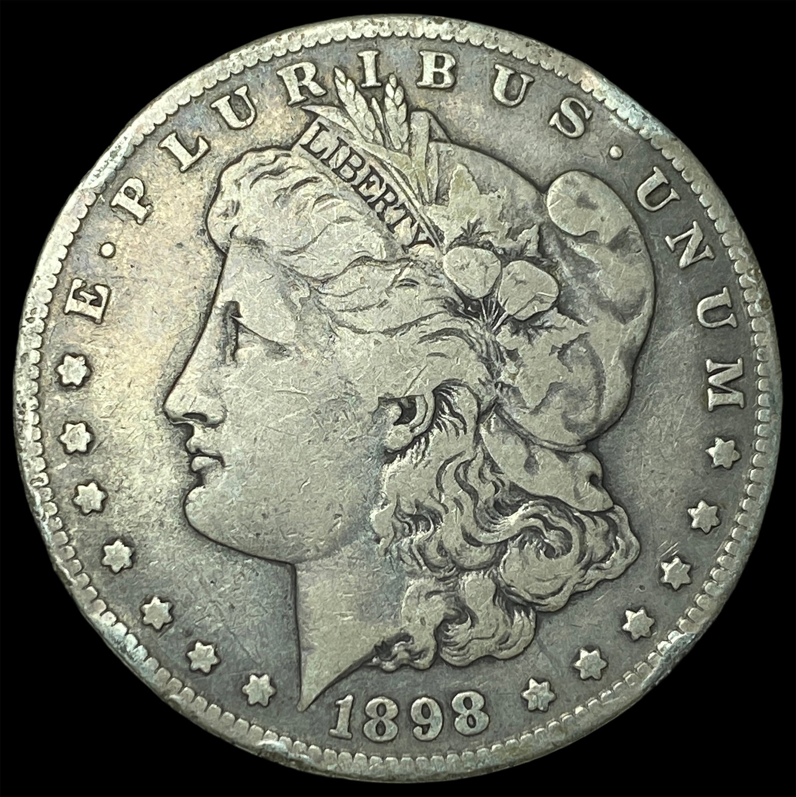 1898-S Silver Morgan Dollar LIGHTLY CIRCULATED: 1898-S Silver Morgan Dollar LIGHTLY CIRCULATED