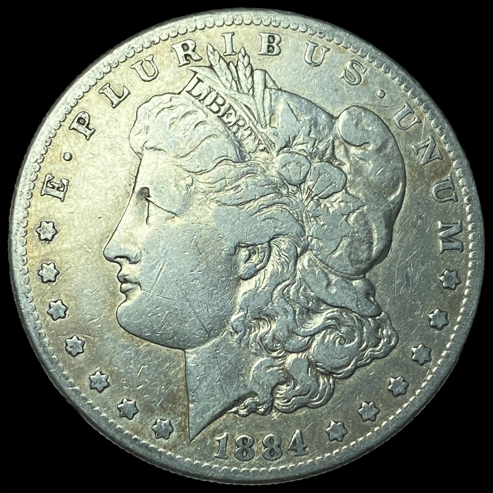 1884 Morgan Silver Dollar LIGHTLY CIRCULATED: 1884 Morgan Silver Dollar LIGHTLY CIRCULATED