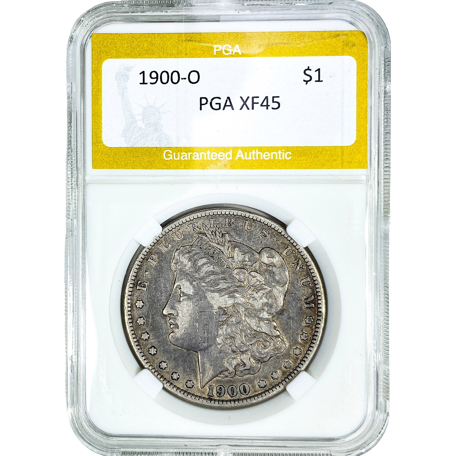 1900-O Morgan Silver Dollar PGA XF45: 1900-O Morgan Silver Dollar PGA XF45