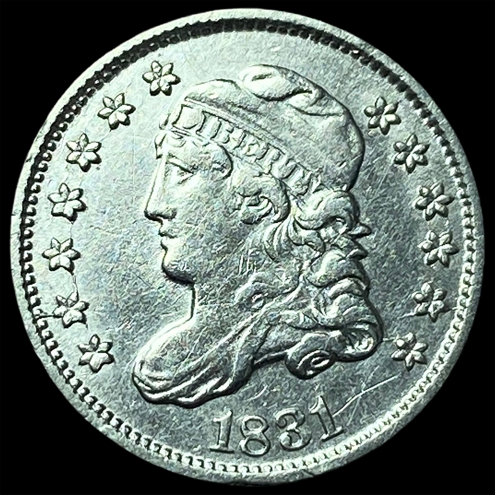 1831 Capped Bust Silver Half Dime UNCIRCULATED: 1831 Capped Bust Silver Half Dime UNCIRCULATED
