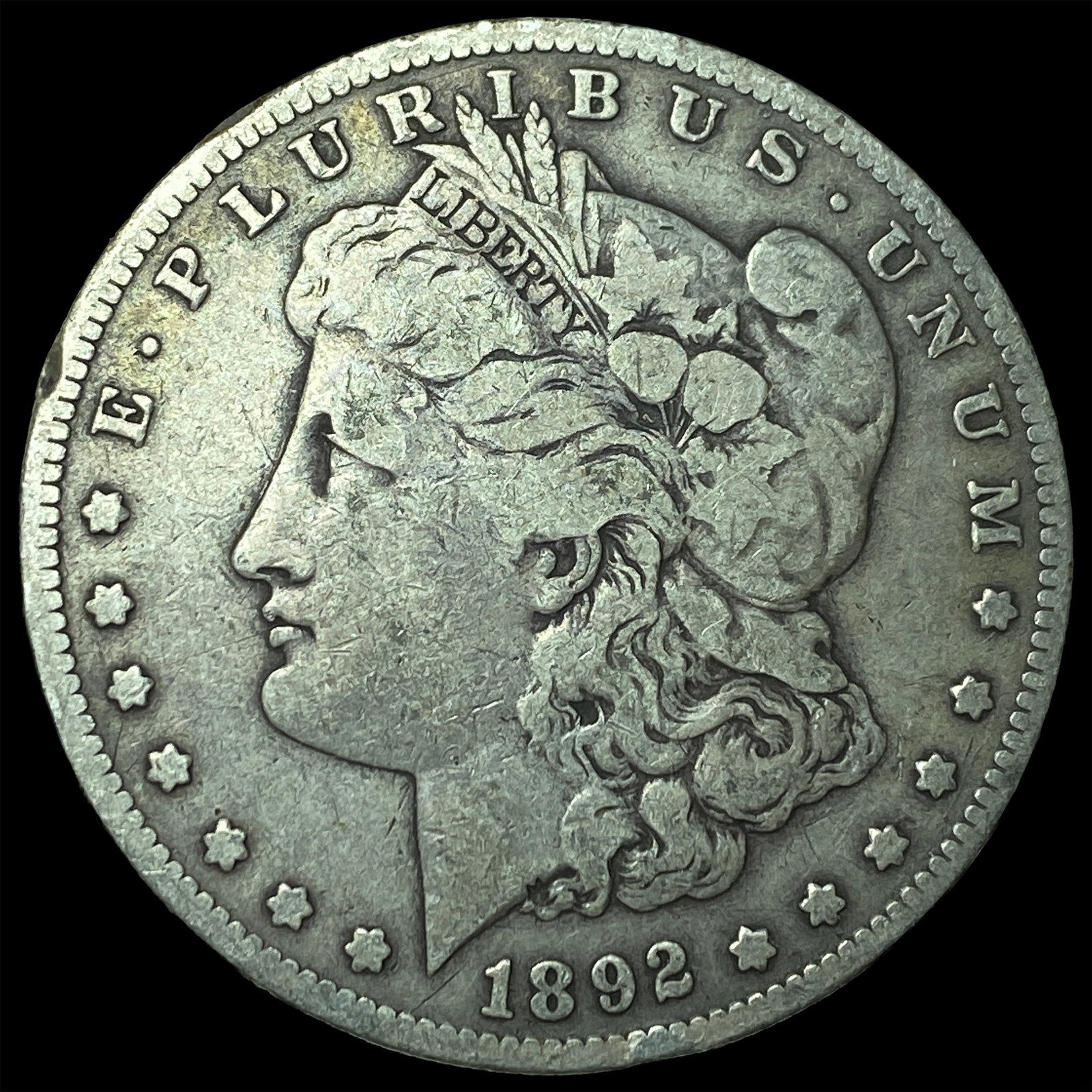 1892-S Silver Morgan Dollar LIGHTLY CIRCULATED: 1892-S Silver Morgan Dollar LIGHTLY CIRCULATED