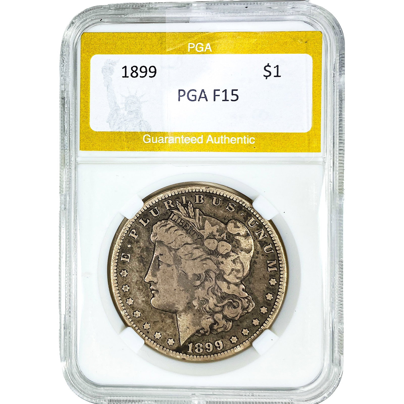 1899 Morgan Silver Dollar PGA F15: 1899 Morgan Silver Dollar PGA F15