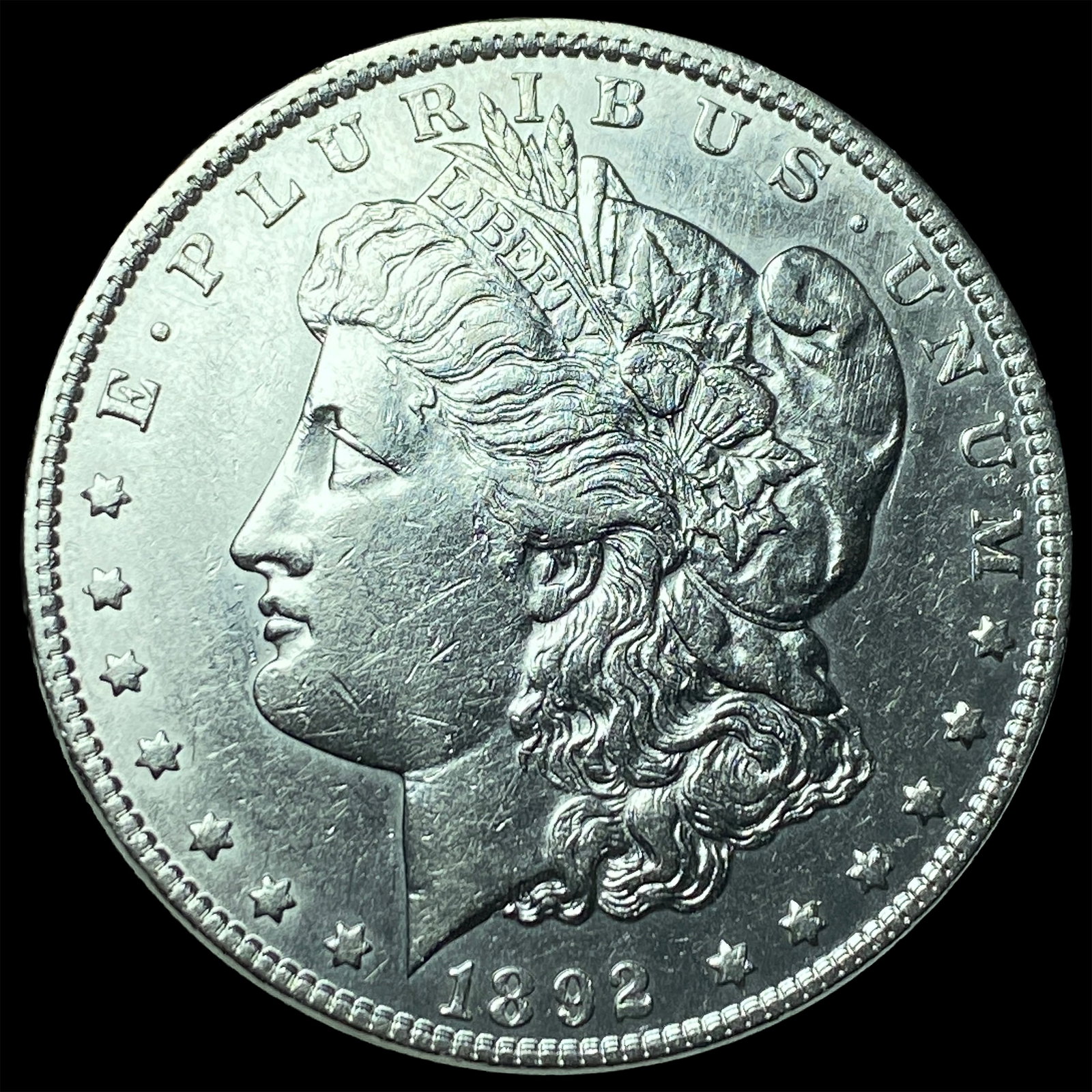 1892 Morgan Silver Dollar CLOSELY UNCIRCULATED: 1892 Morgan Silver Dollar CLOSELY UNCIRCULATED