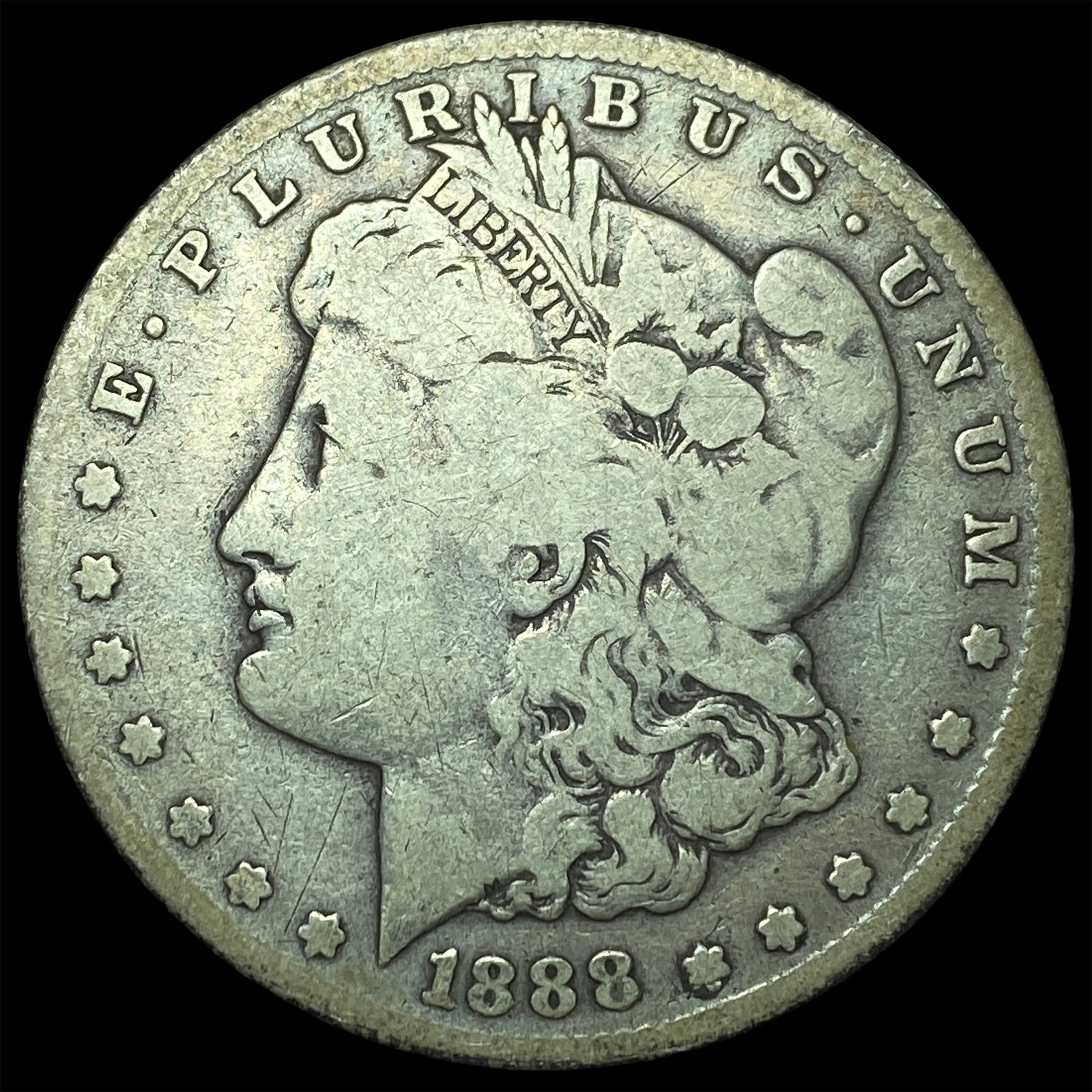1888 Morgan Silver Dollar LIGHTLY CIRCULATED: 1888 Morgan Silver Dollar LIGHTLY CIRCULATED