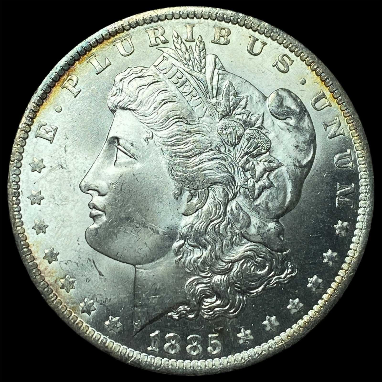 1885-O Silver Morgan Dollar GEM BU: 1885-O Silver Morgan Dollar GEM BU
