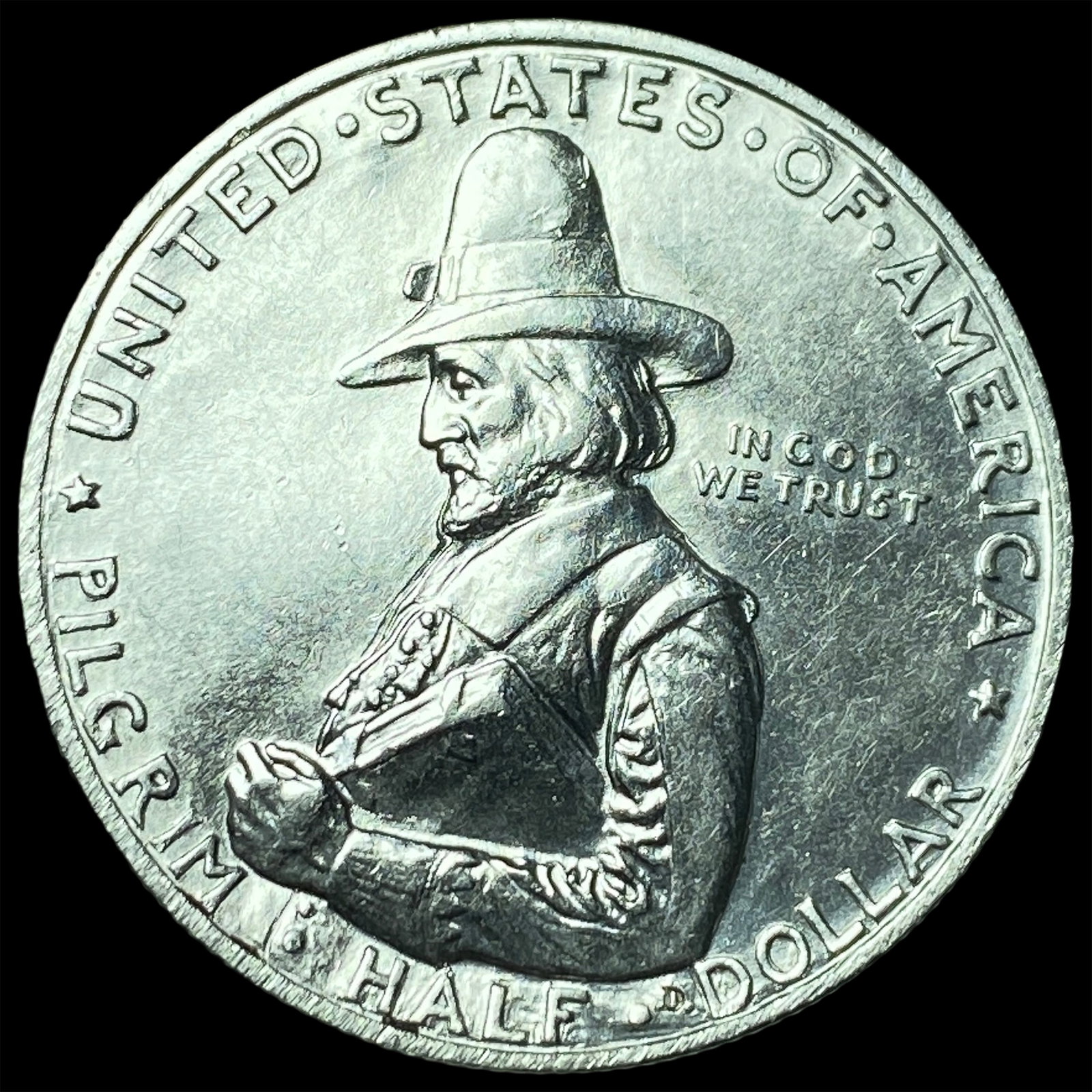 1920 Silver Pilgrim Half Dollar UNCIRCULATED: 1920 Silver Pilgrim Half Dollar UNCIRCULATED