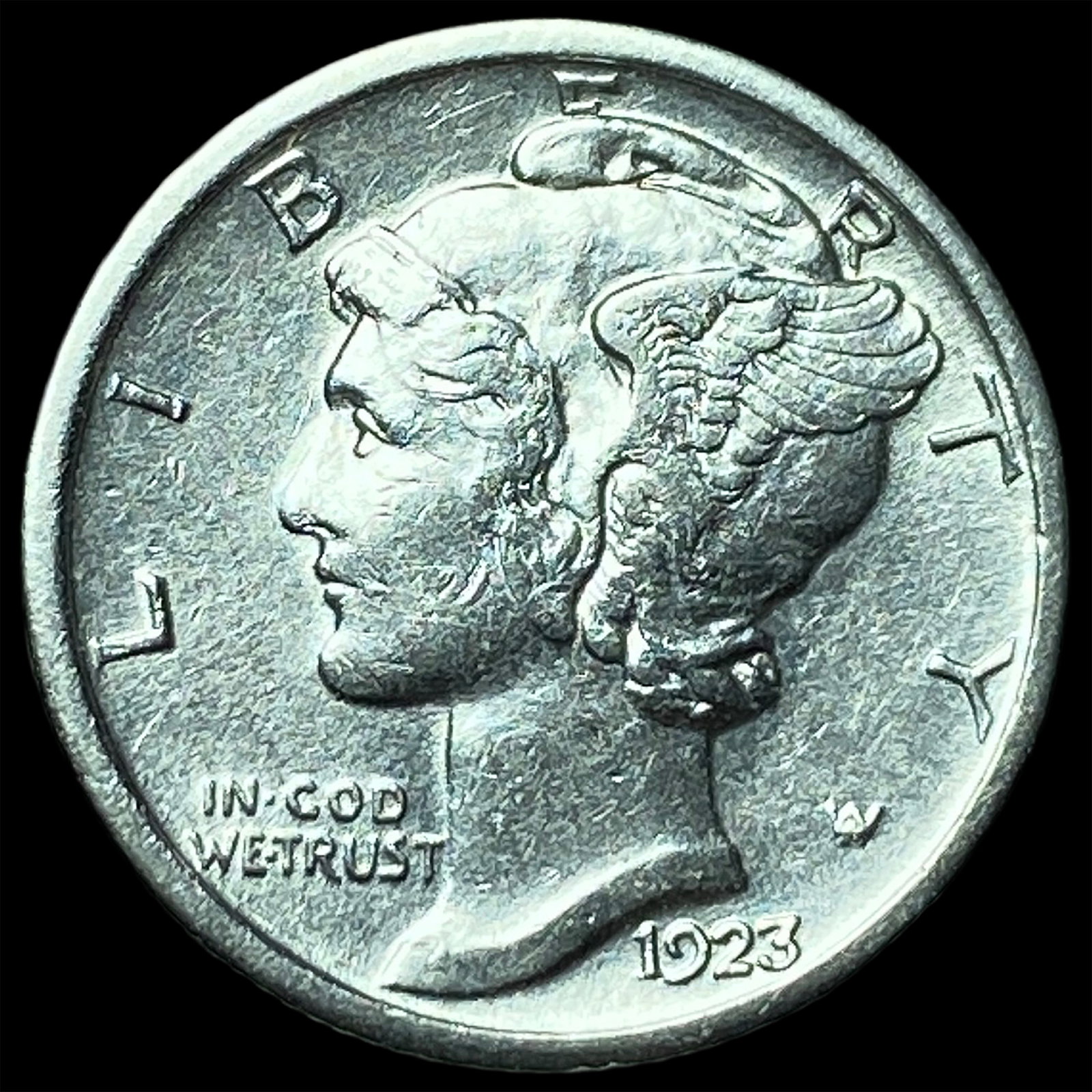1923-S Silver Mercury Dime UNCIRCULATED: 1923-S Silver Mercury Dime UNCIRCULATED